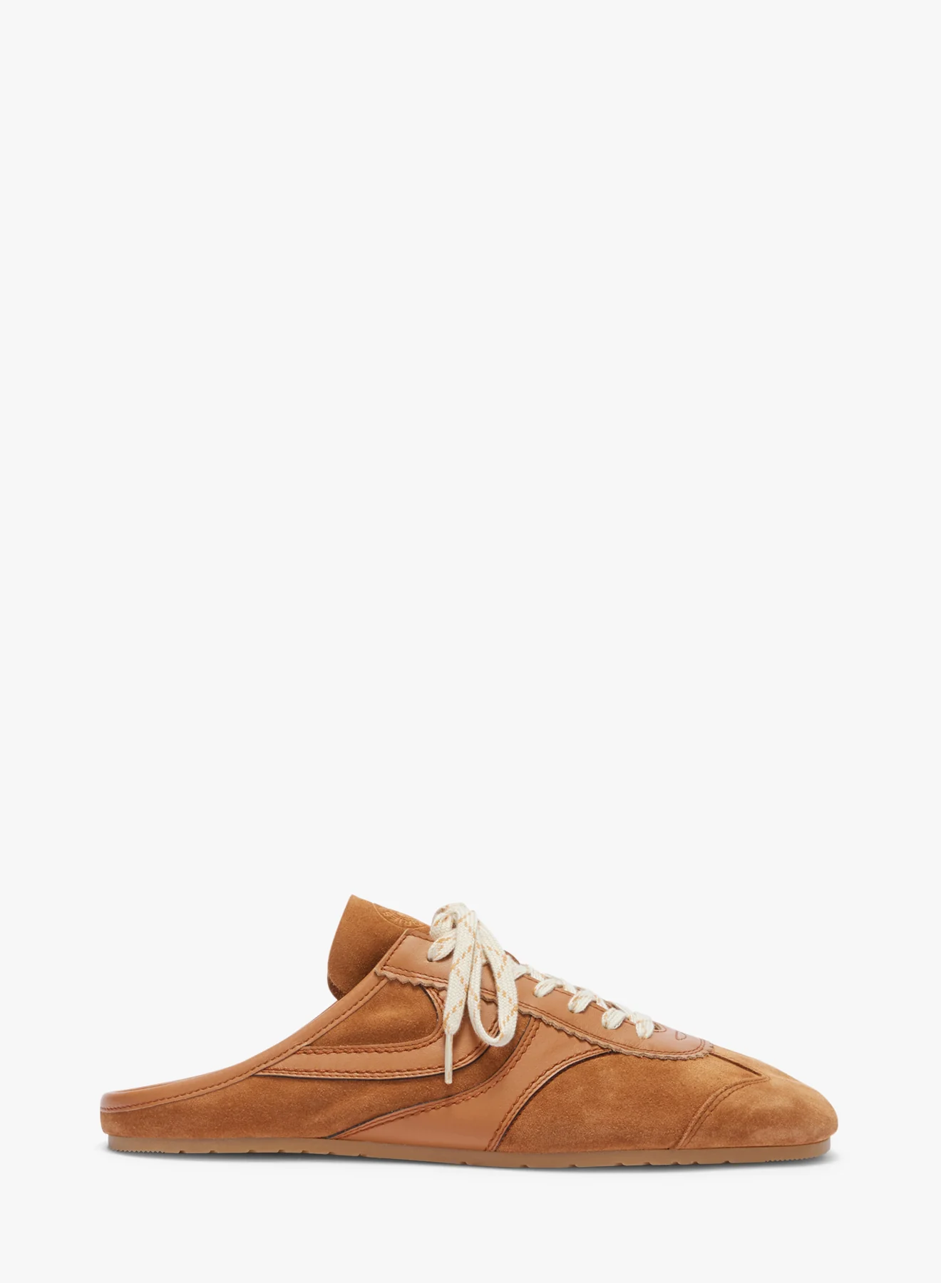 Suede sneaker mules