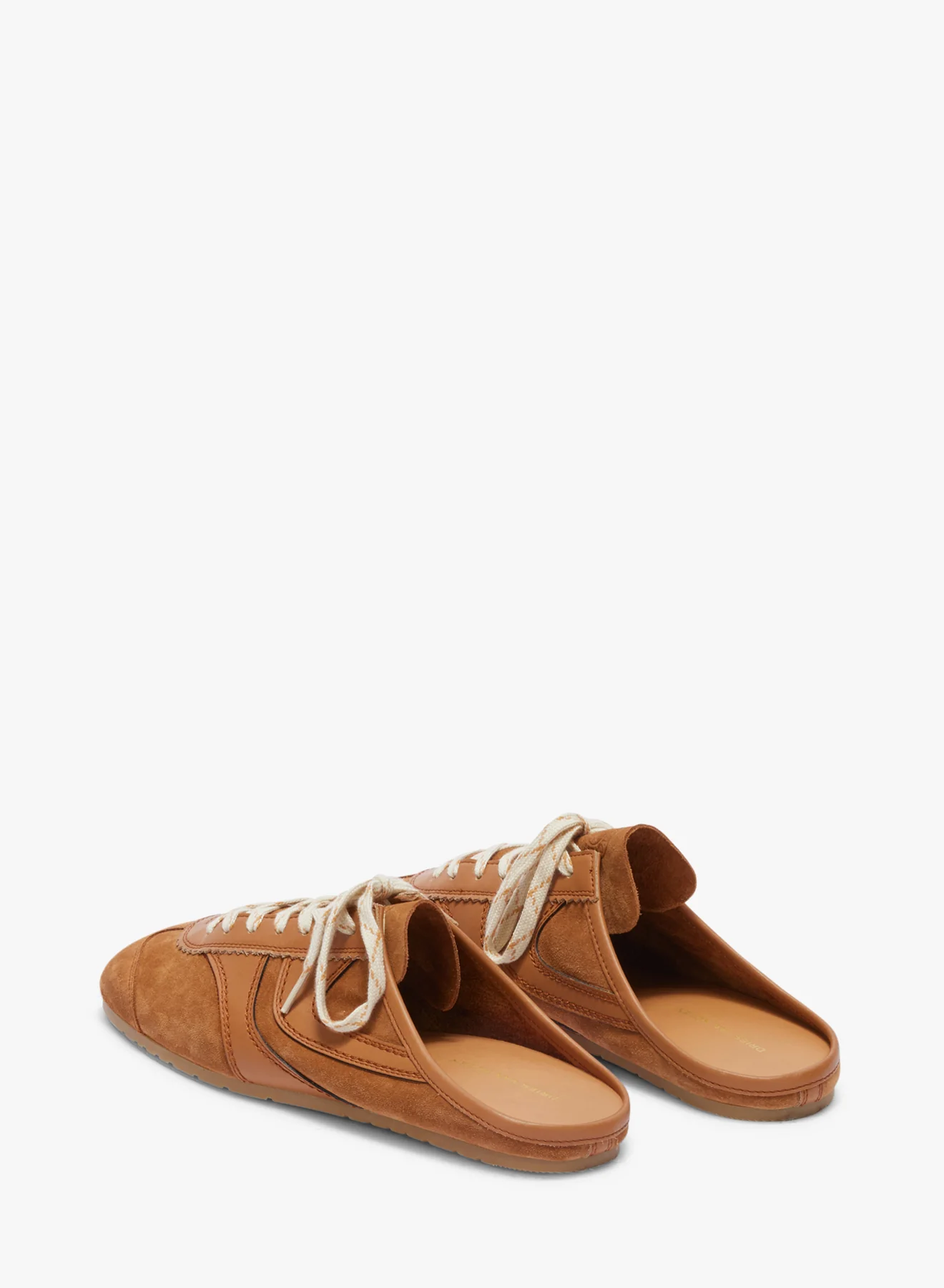 Suede sneaker mules