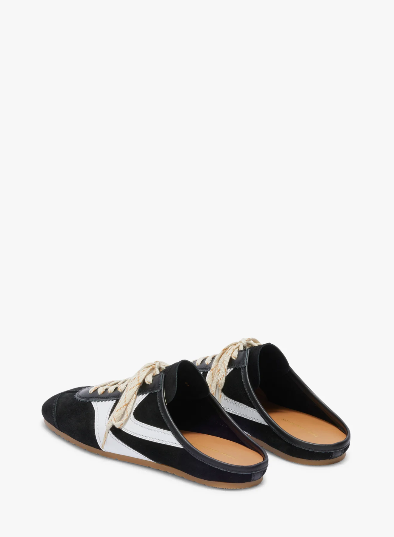 Suede sneaker mules