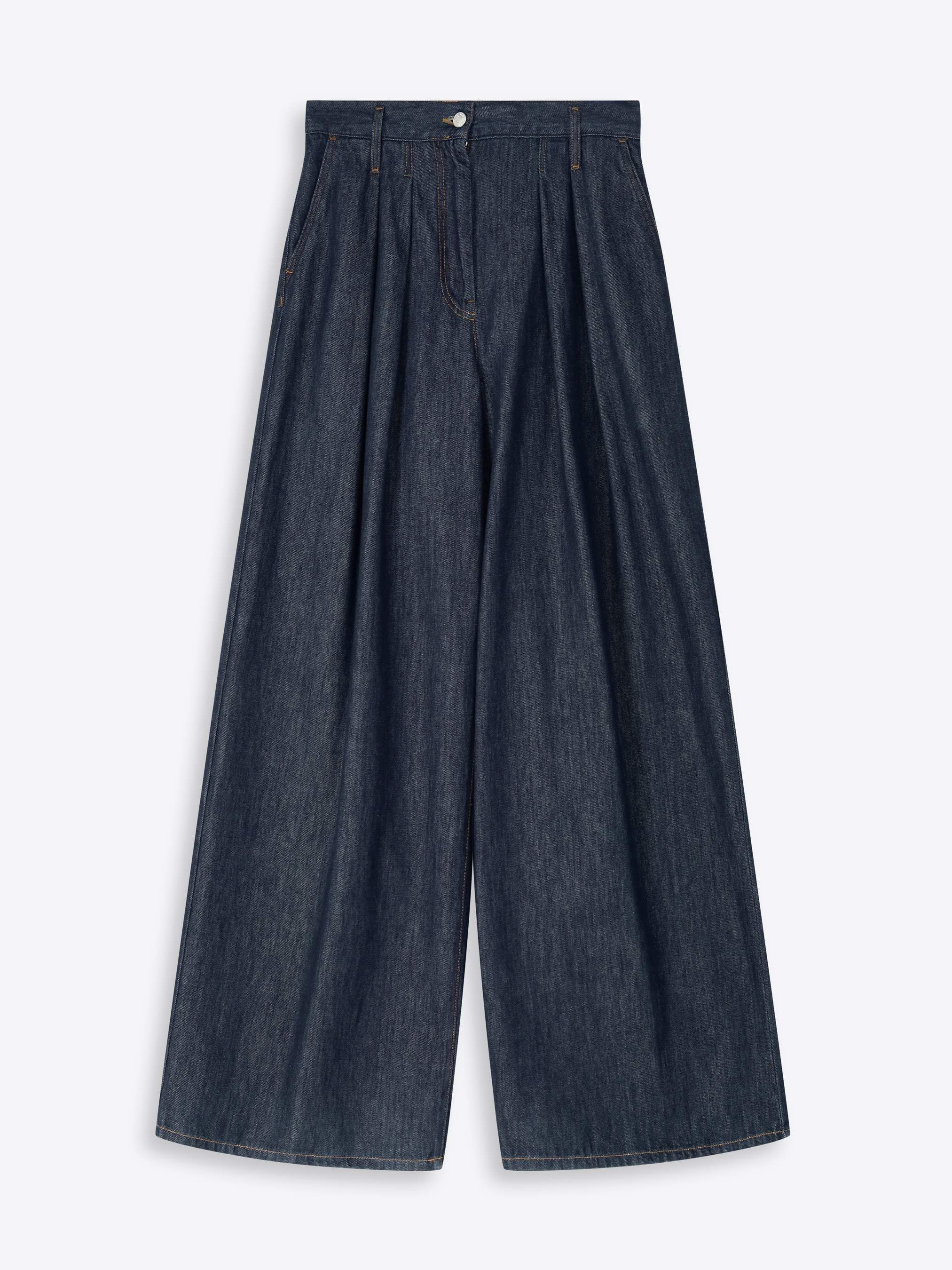 1032-wide-pleated-jeans-1.jpg Wide pleated jeans