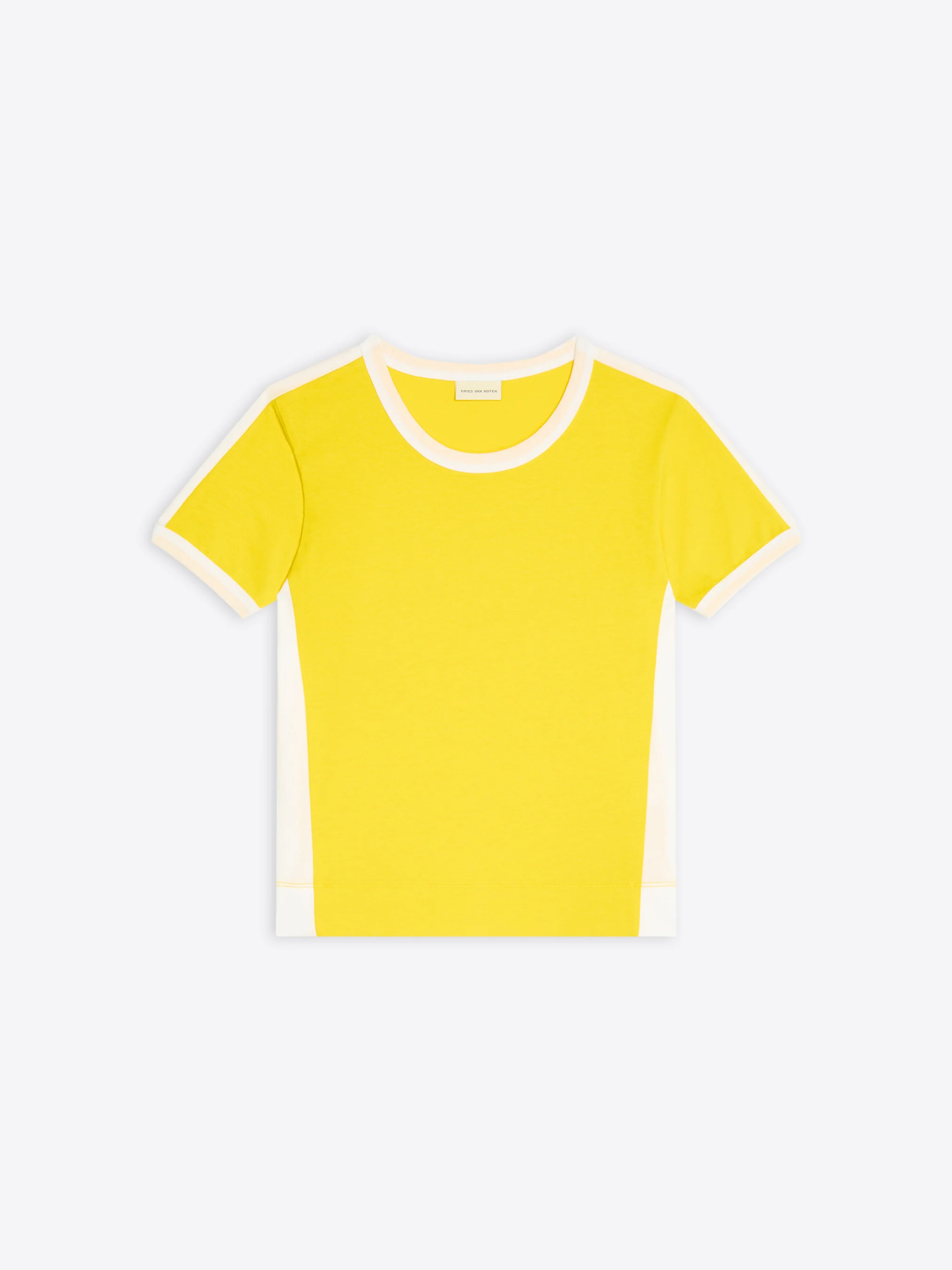 Fitted contrast tee