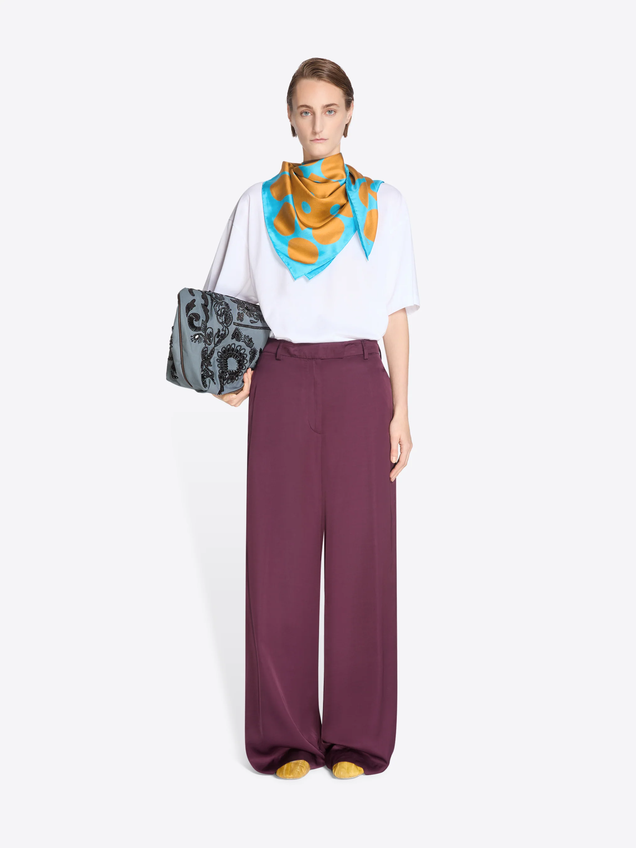 Silk square scarf