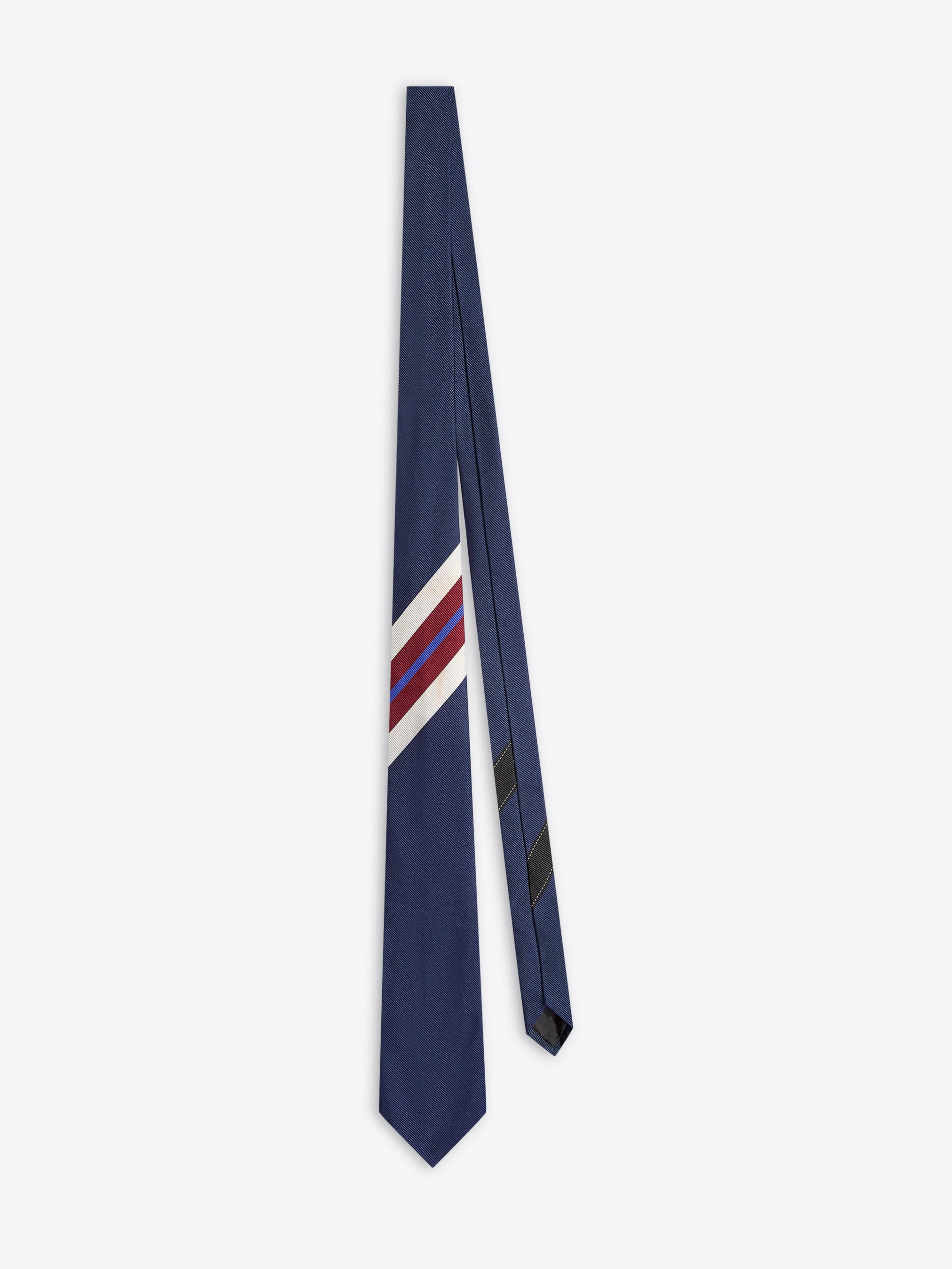Printed silk tie