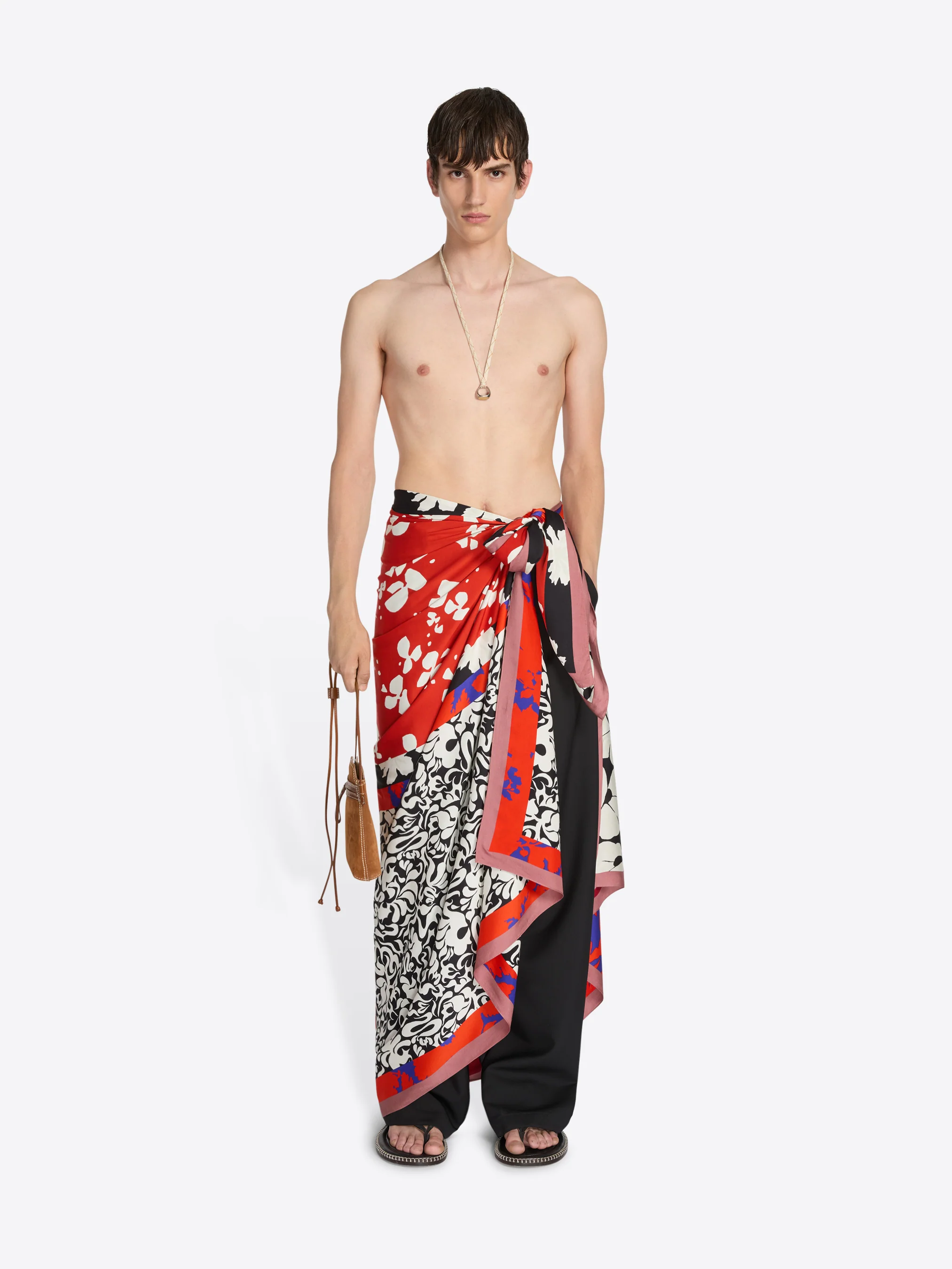 Printed viscose scarf