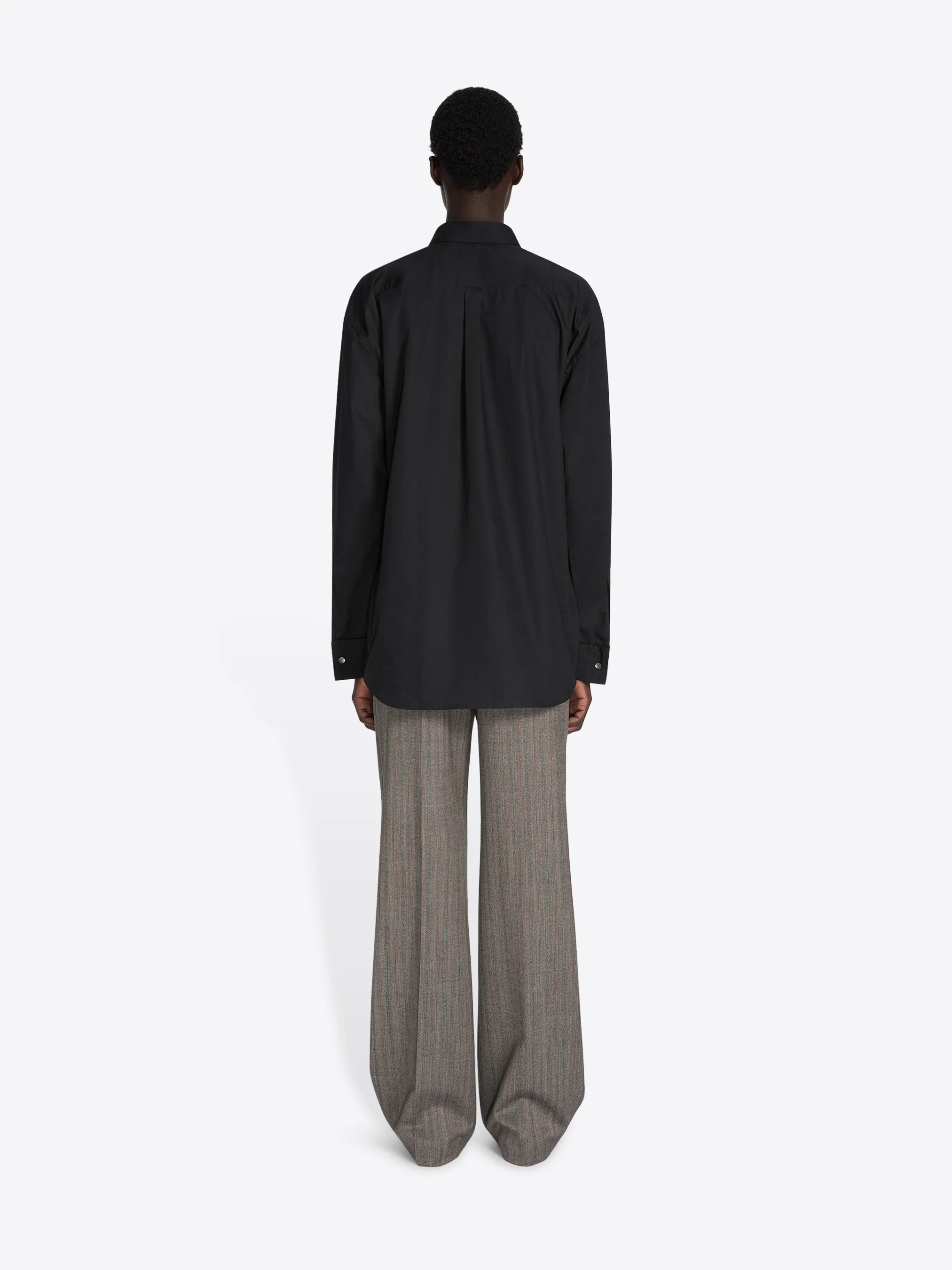 Corseted cotton shirt
