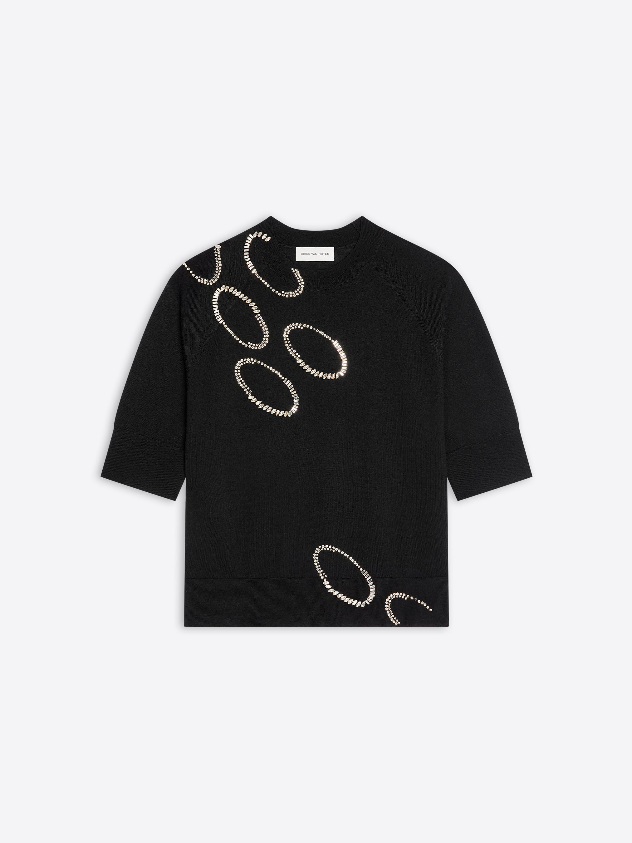 Embroidered merino sweater