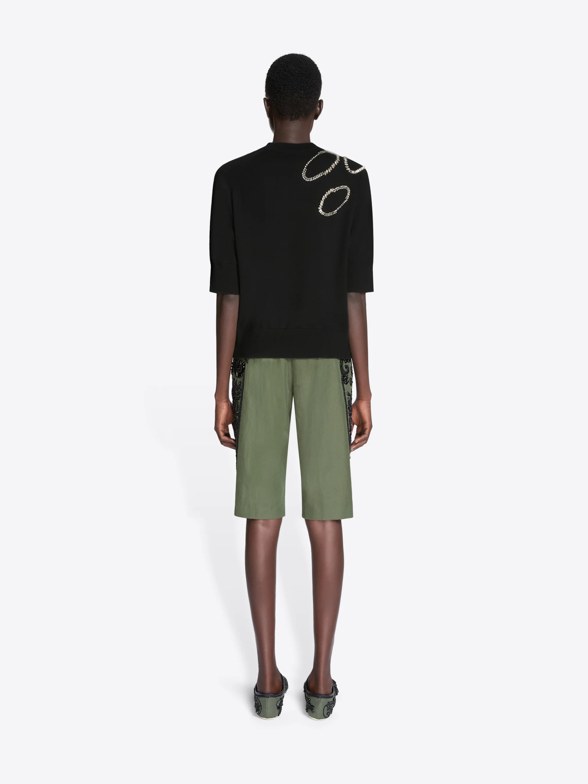 Embroidered merino sweater