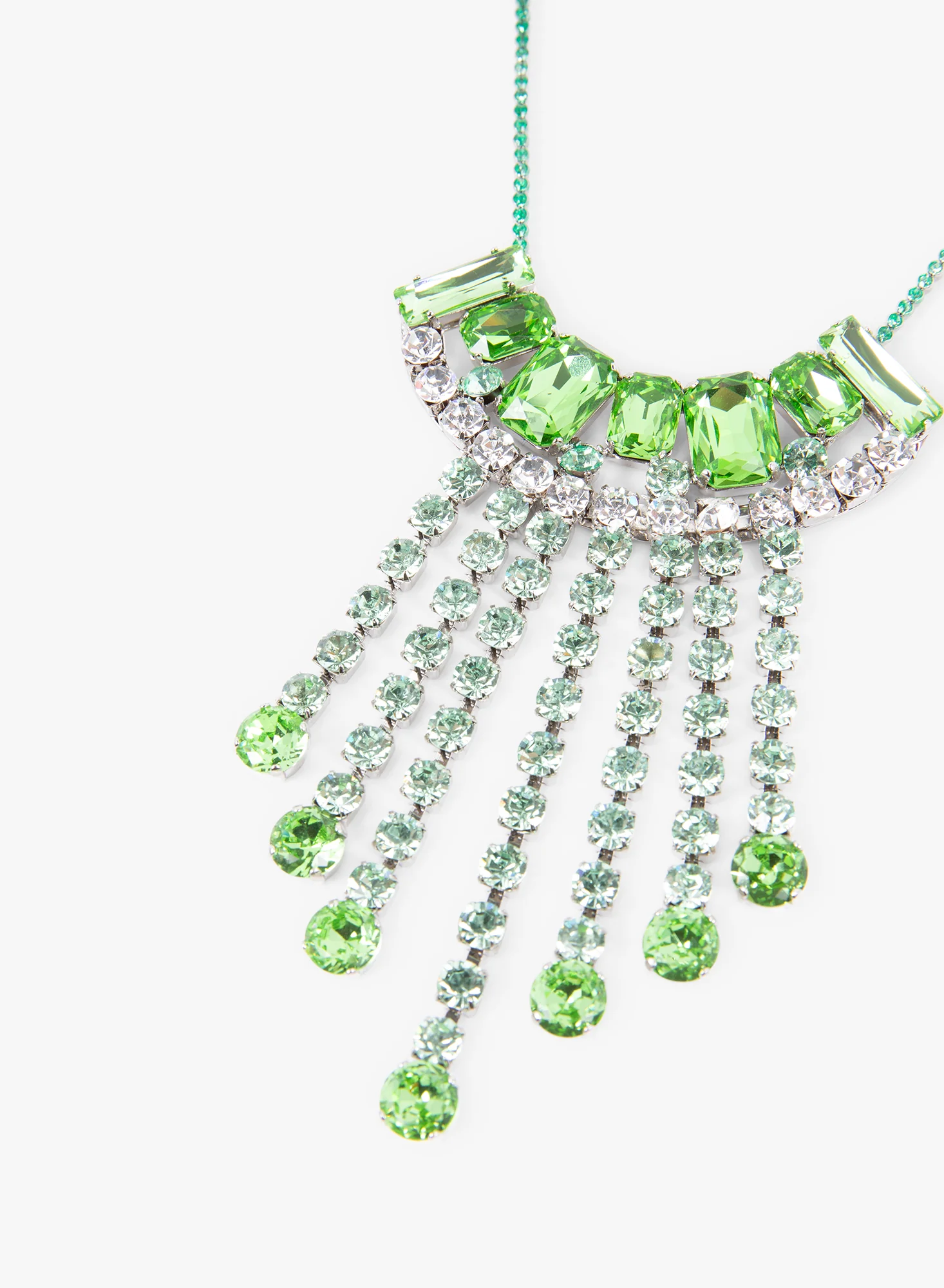 Strass statement necklace