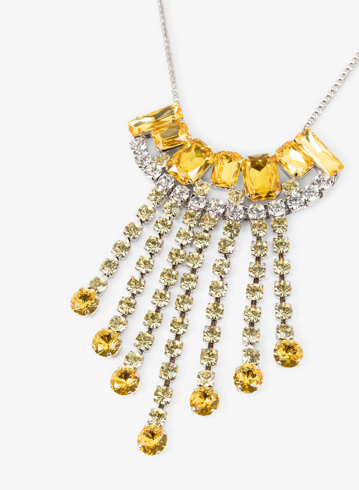 Strass statement necklace