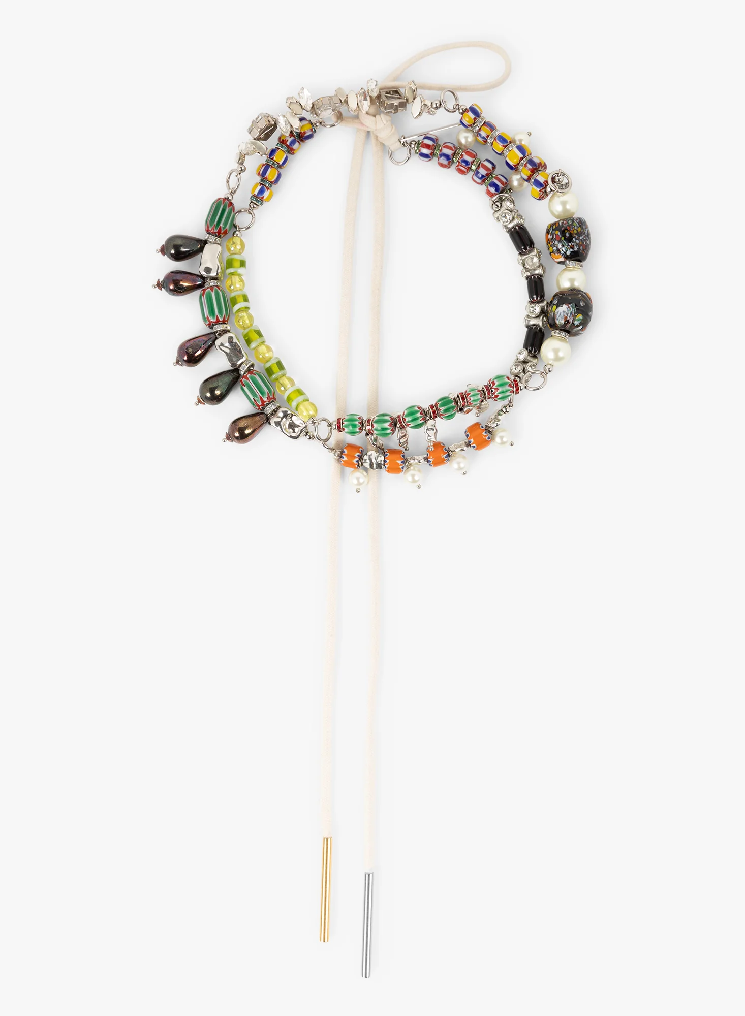 Charm lace necklace