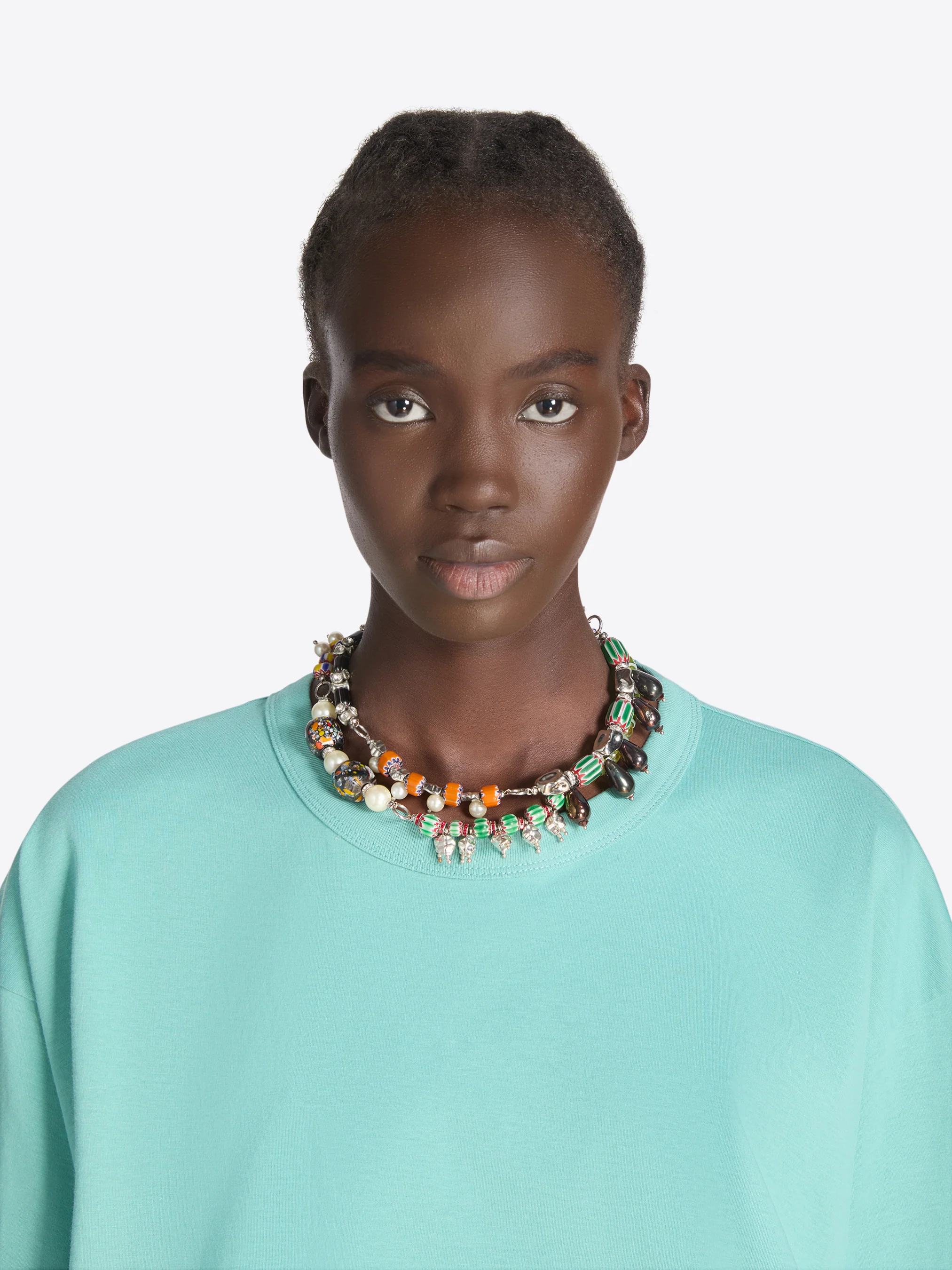 Charm lace necklace