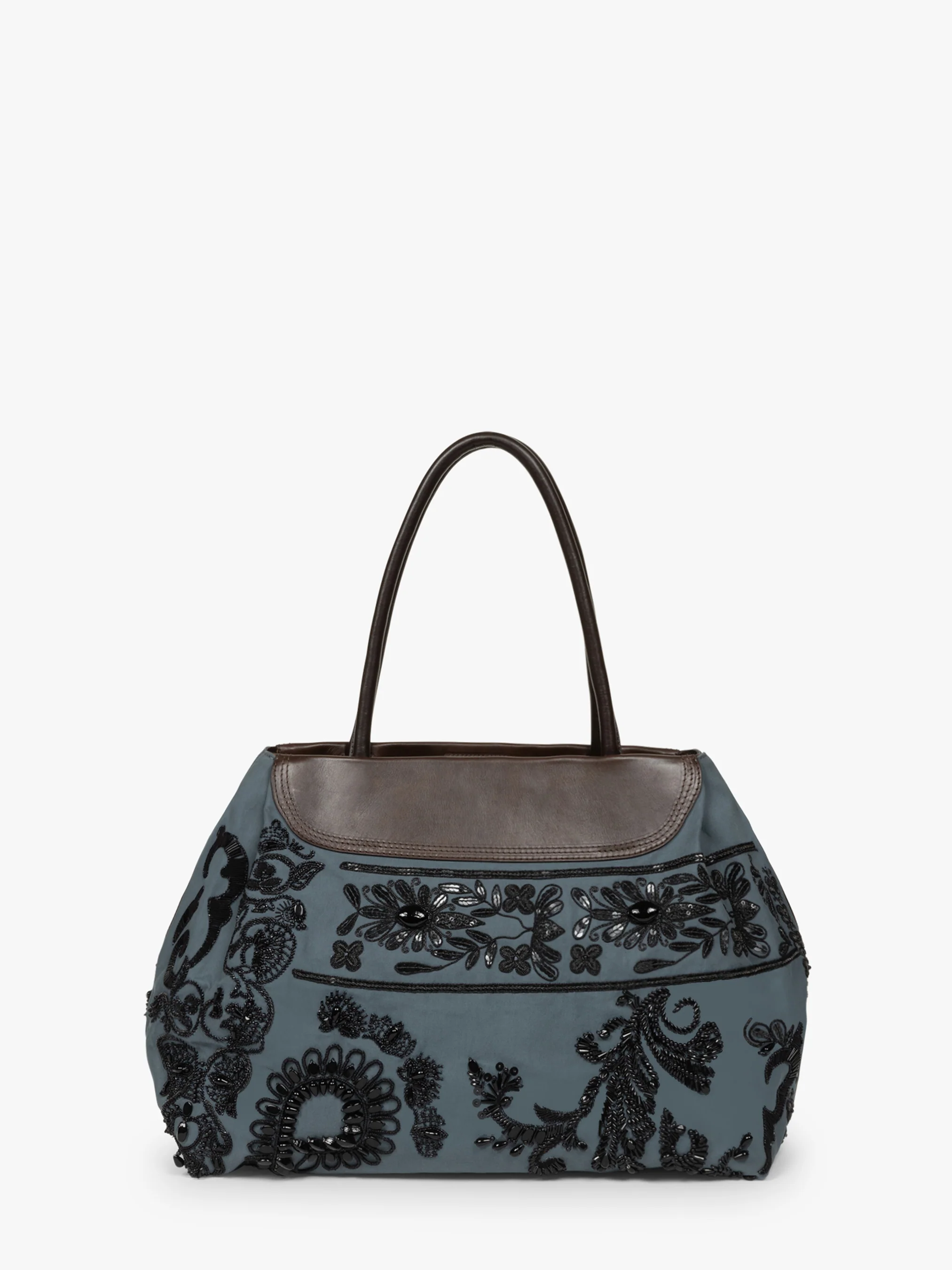 Embroidered shoulder bag
