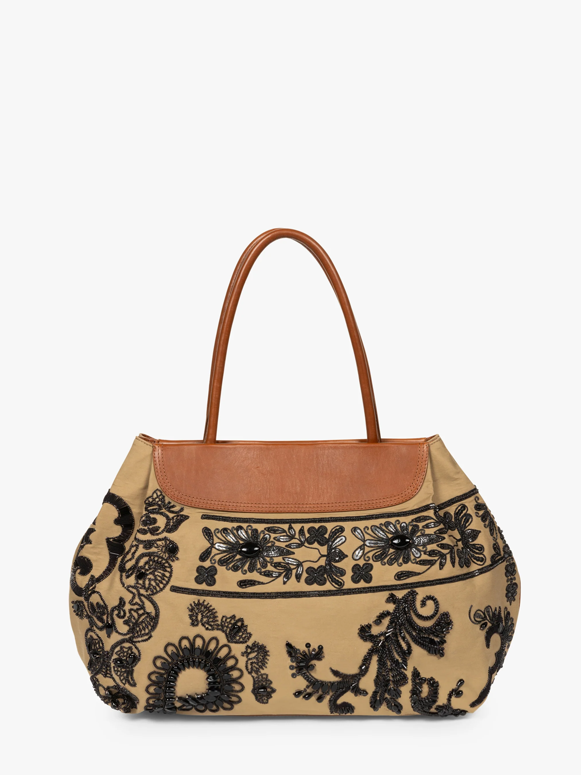 Embroidered shoulder bag
