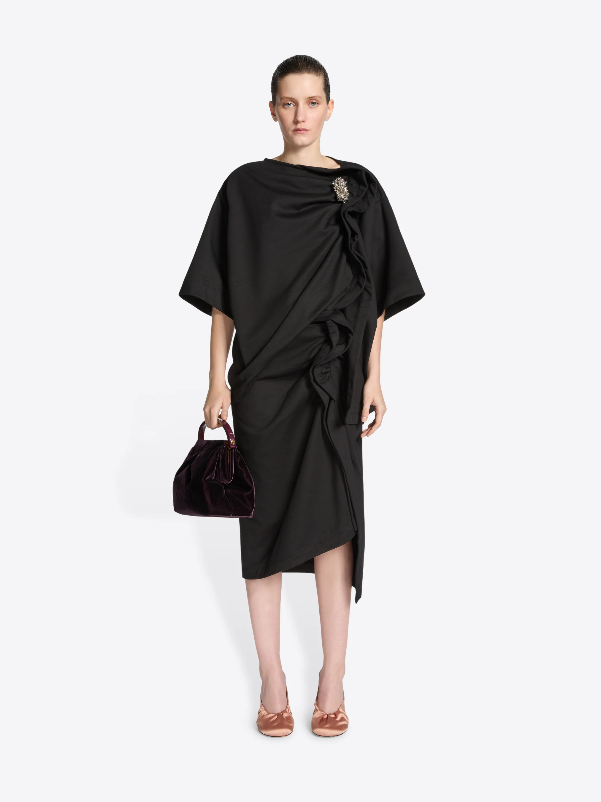 Ruffled cotton skirt