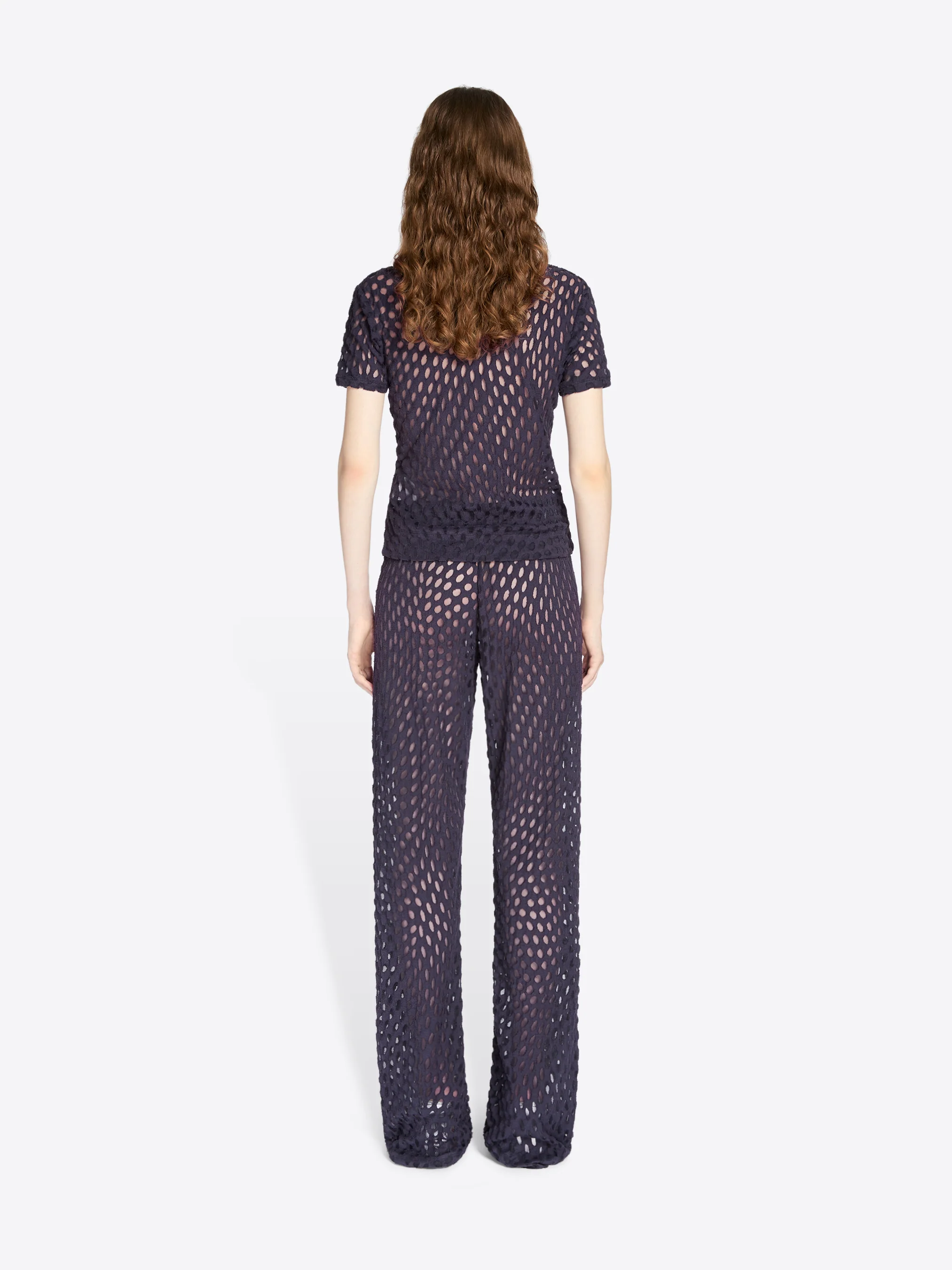 Drawstring jersey pants