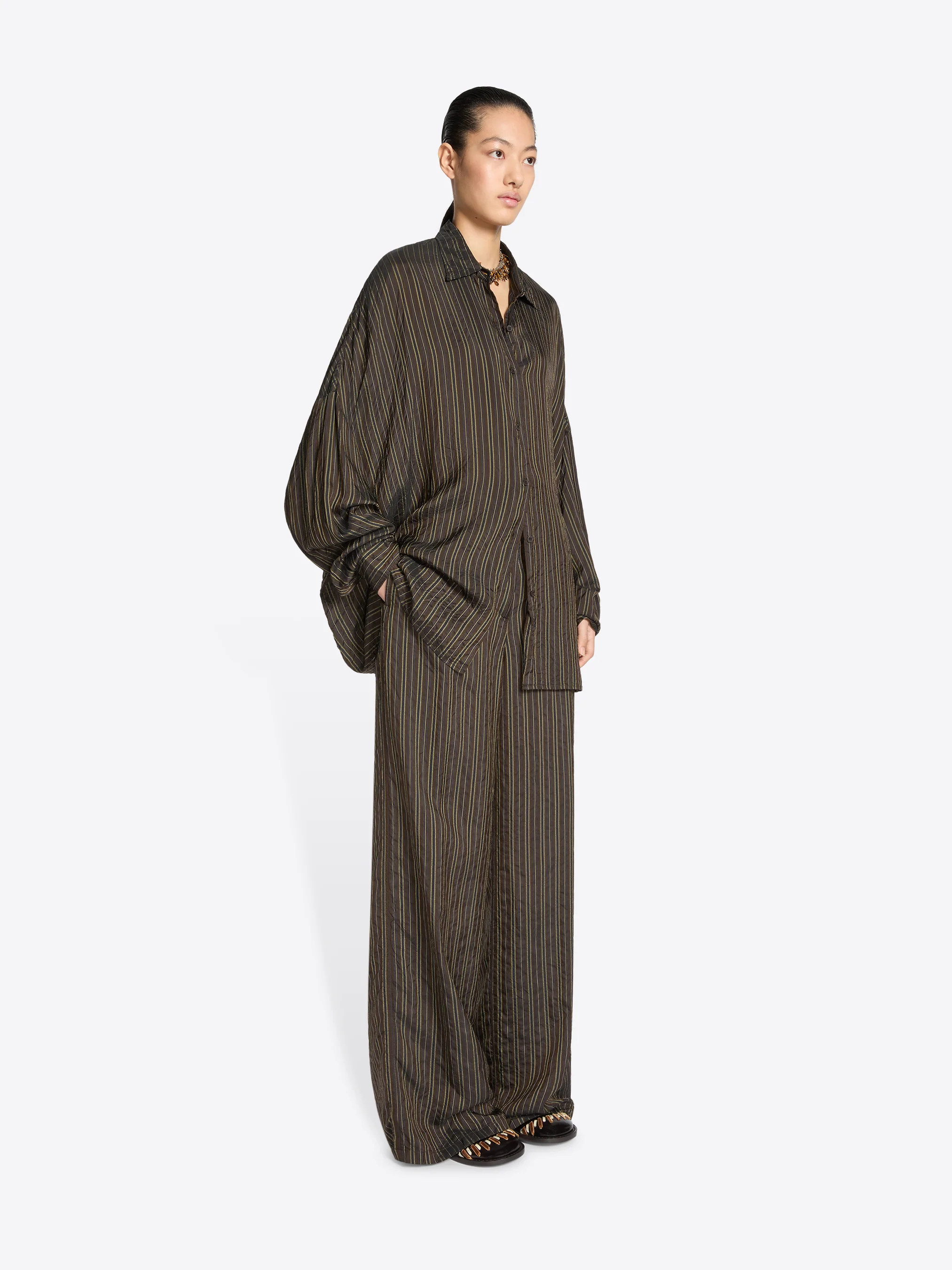 Cupro cocoon shirt
