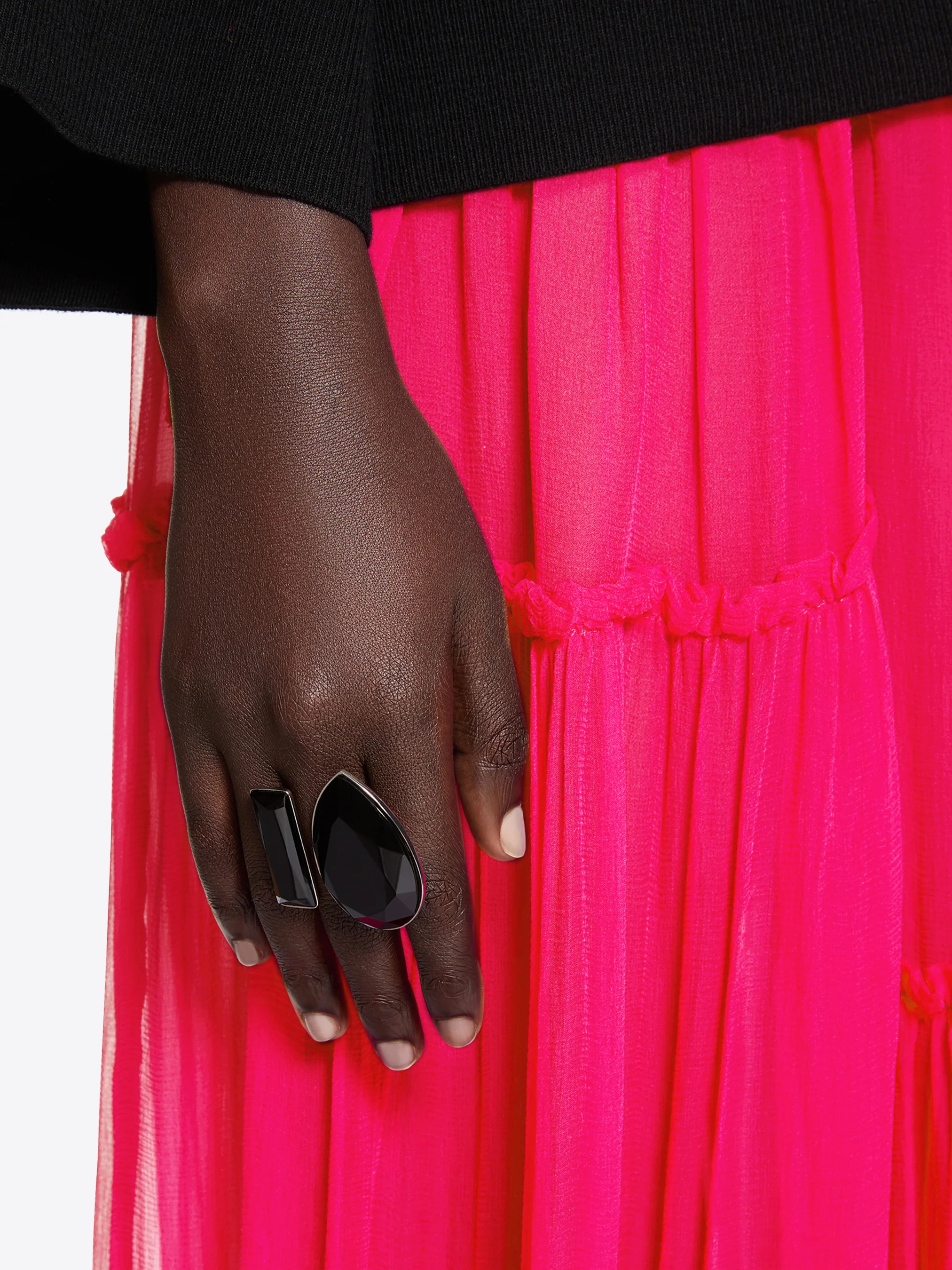 Open gem ring