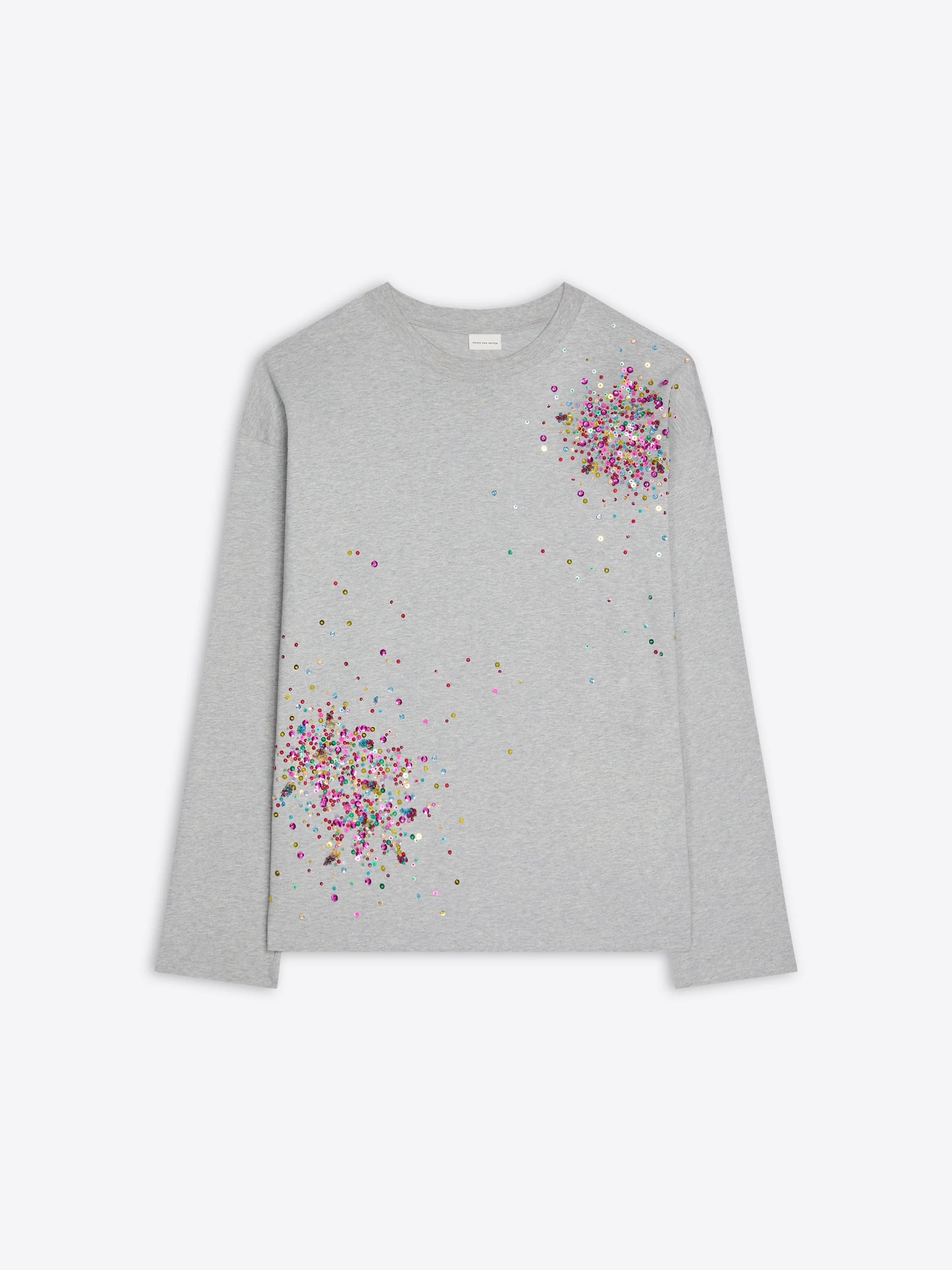 Embellished long sleeve tee