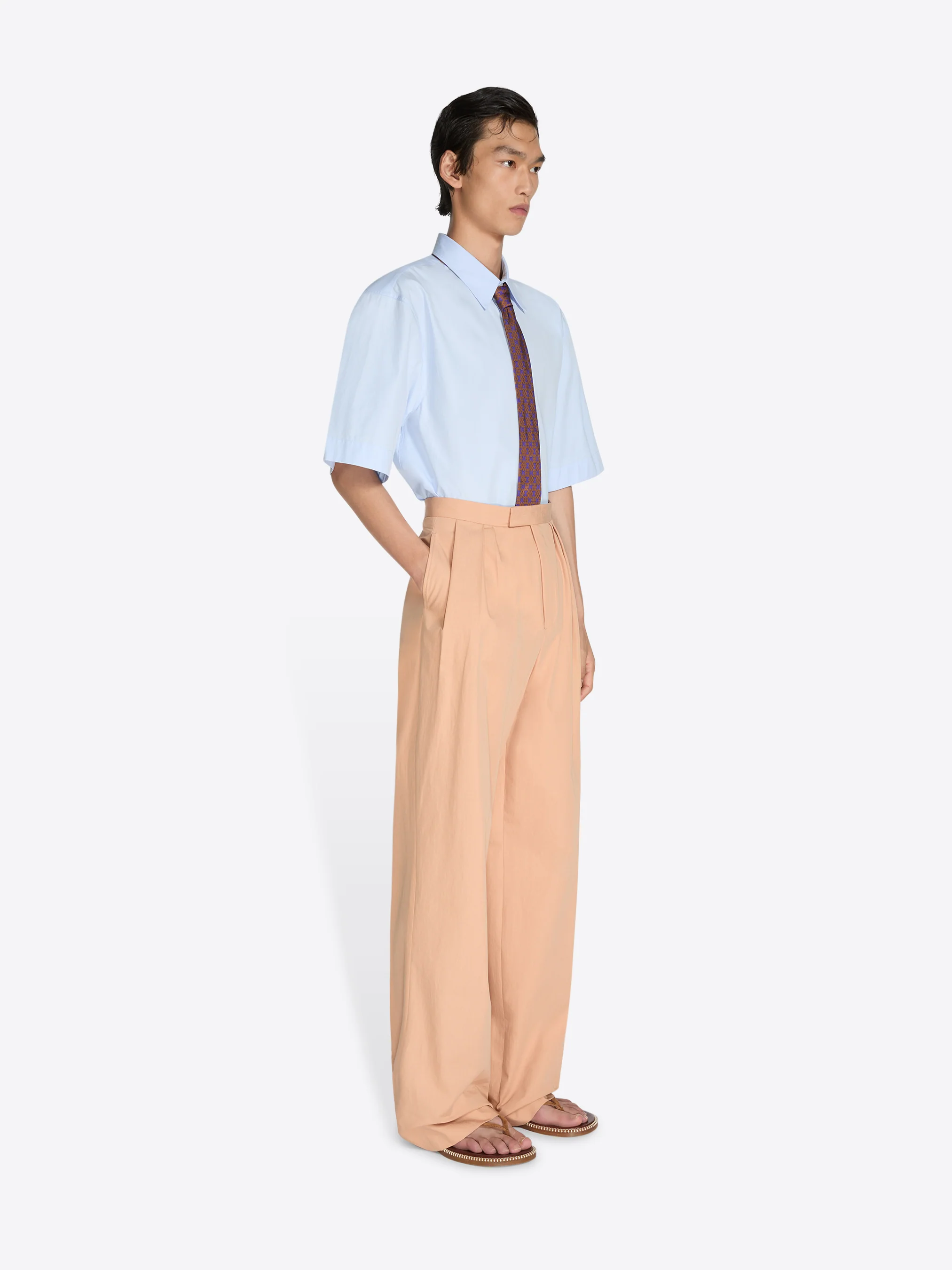 1375-pleated-cotton-poplin-pants-3.webp Pleated cotton poplin pants