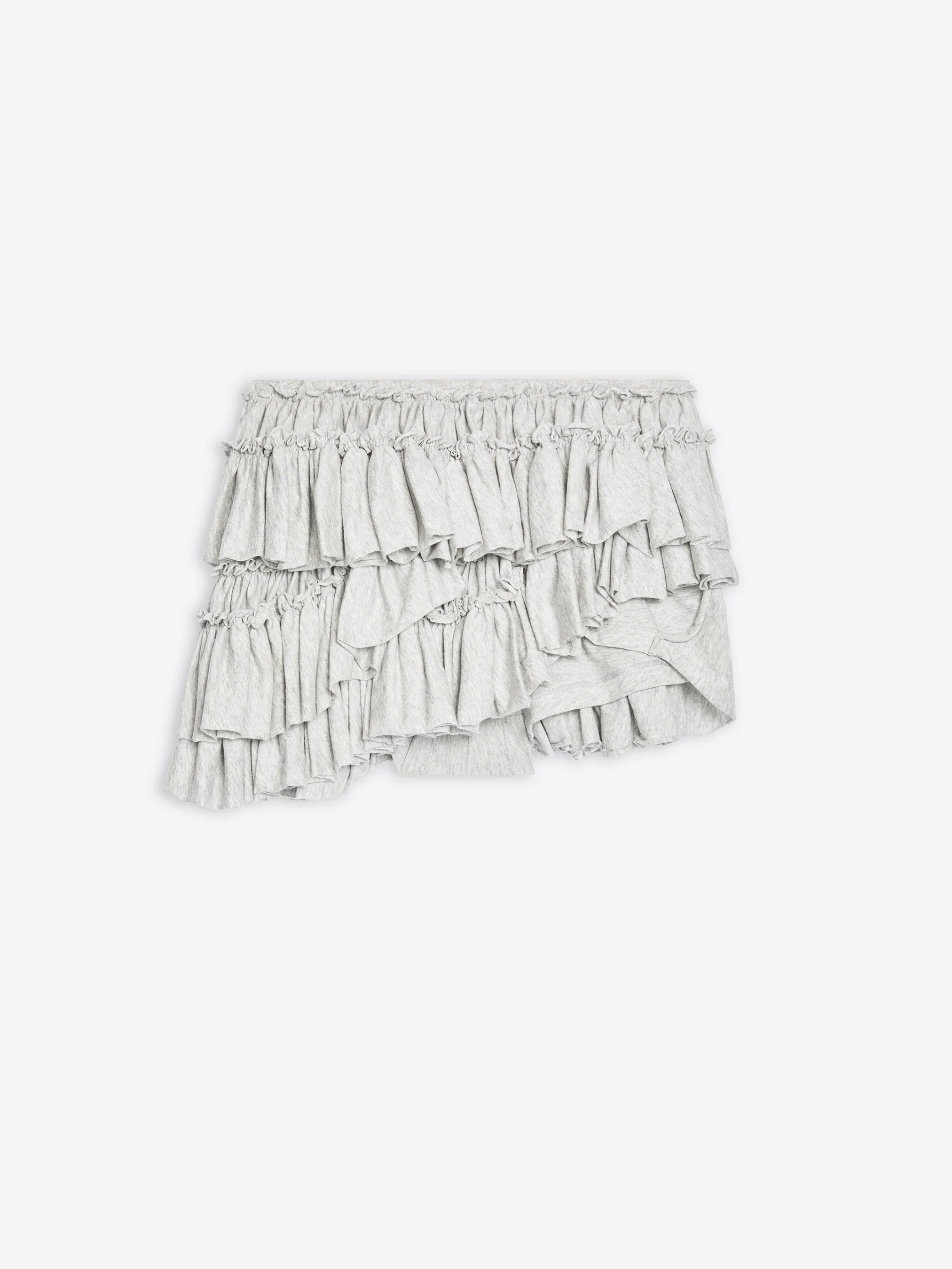 Ruffled micro shorts