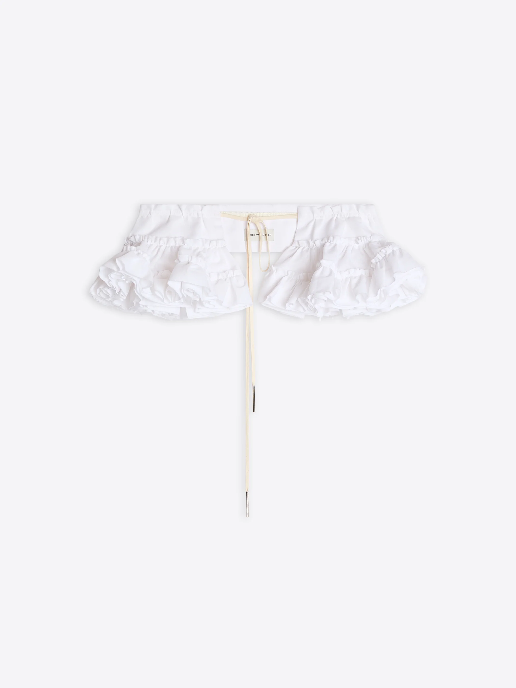 Ruffled cotton belt