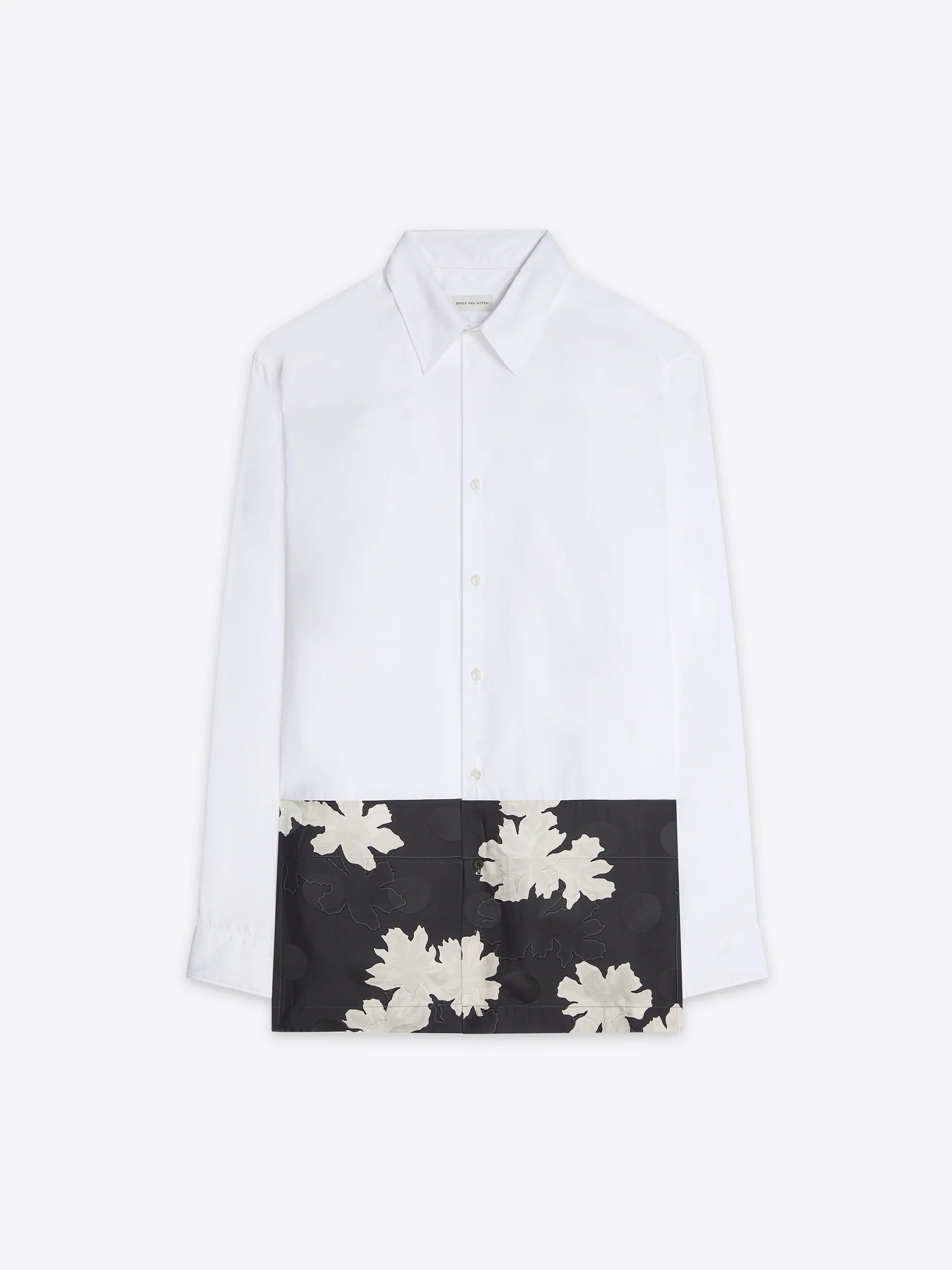 Contrast cotton shirt