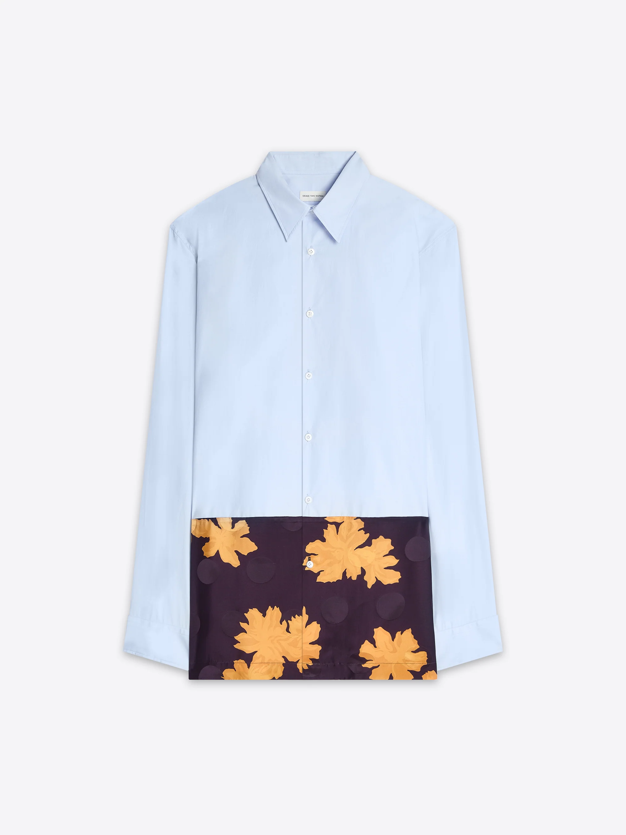 Contrast cotton shirt