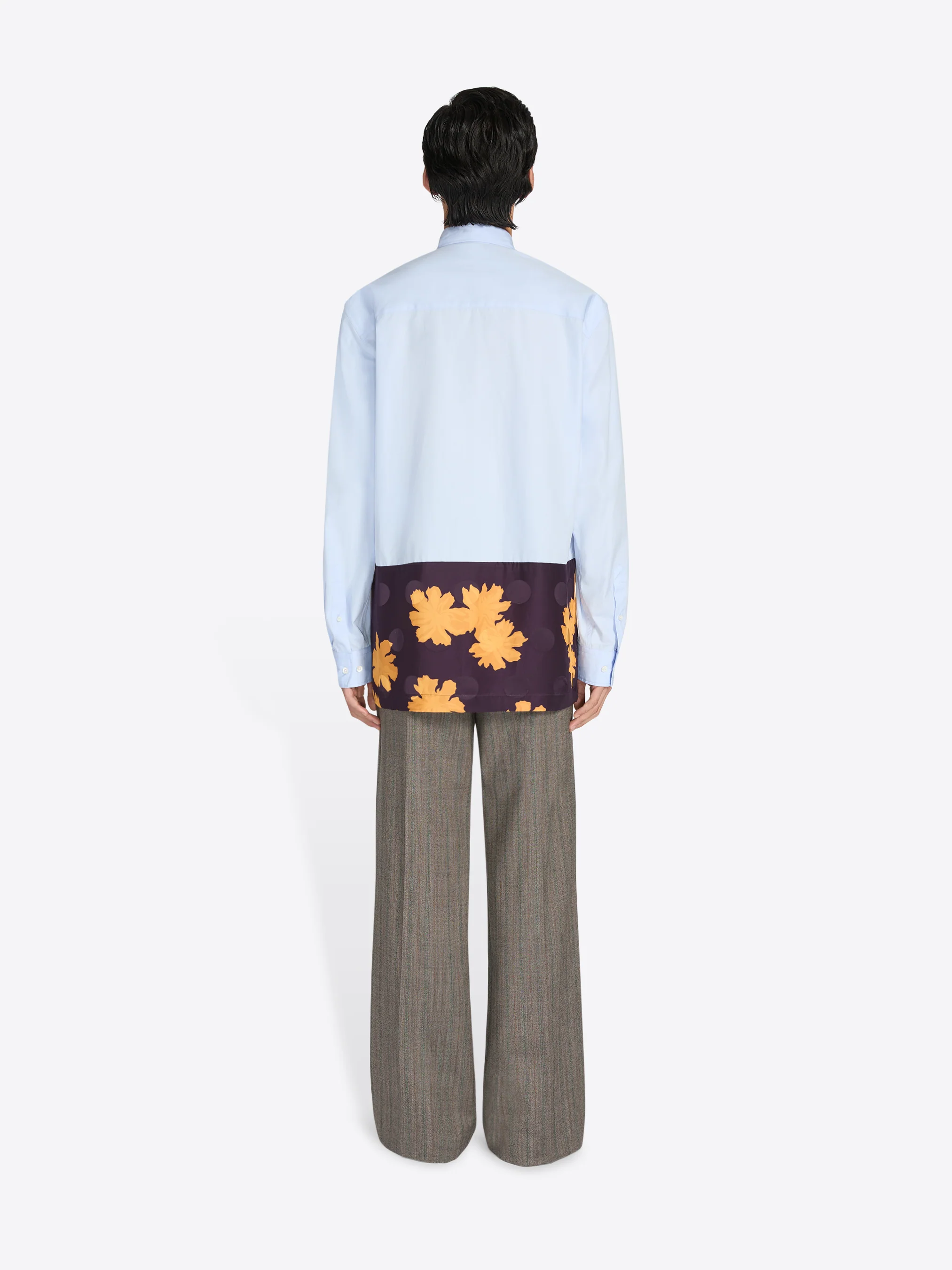 Contrast cotton shirt