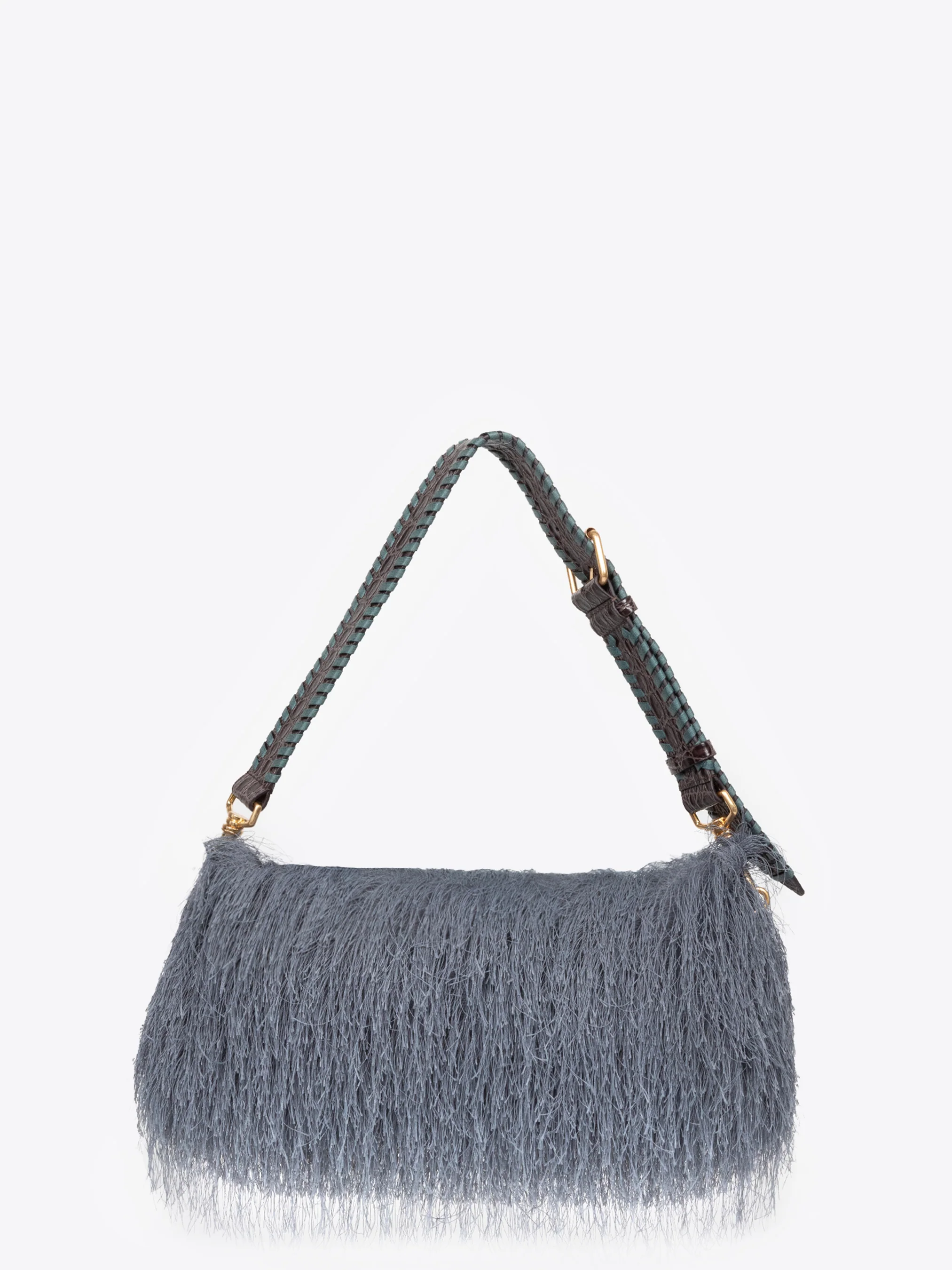 Fringed shoulder bag