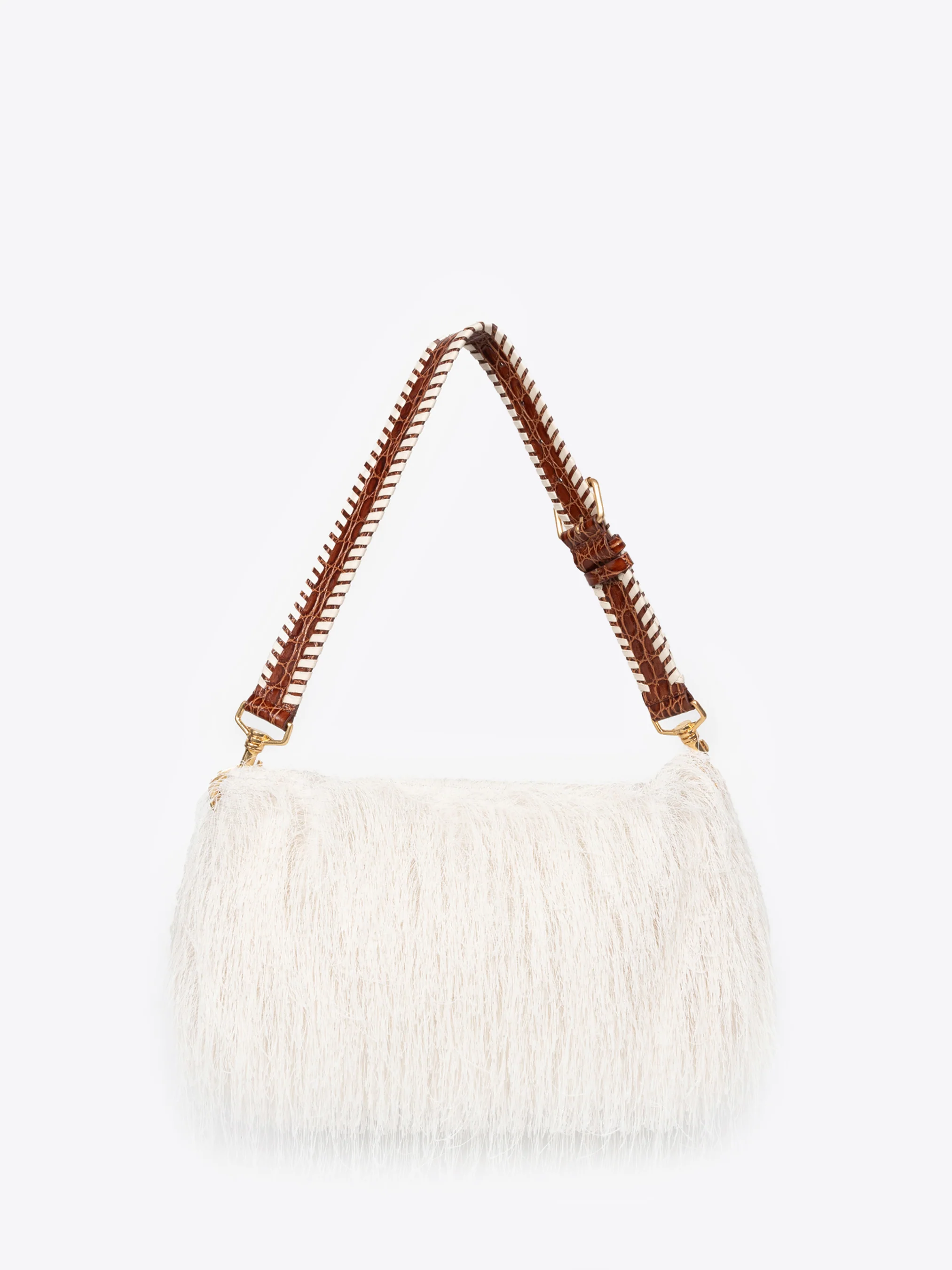 Fringed shoulder bag