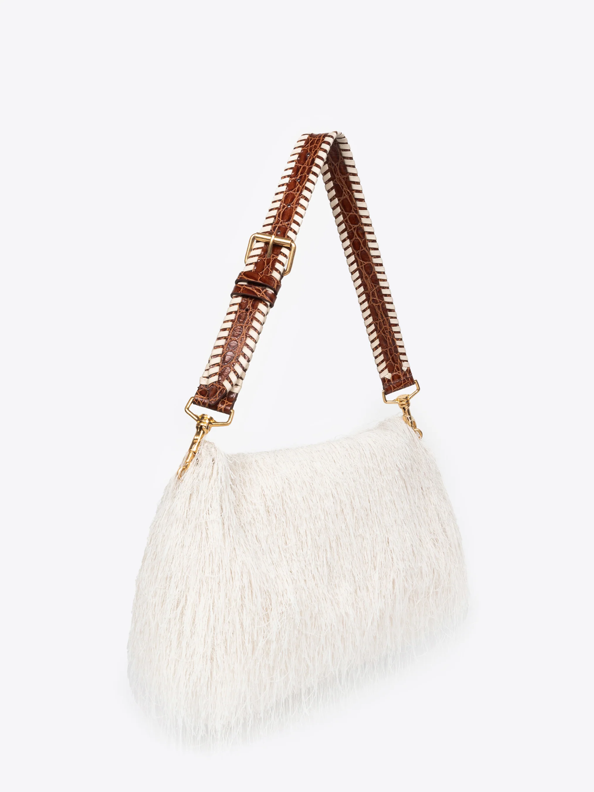 Fringed shoulder bag
