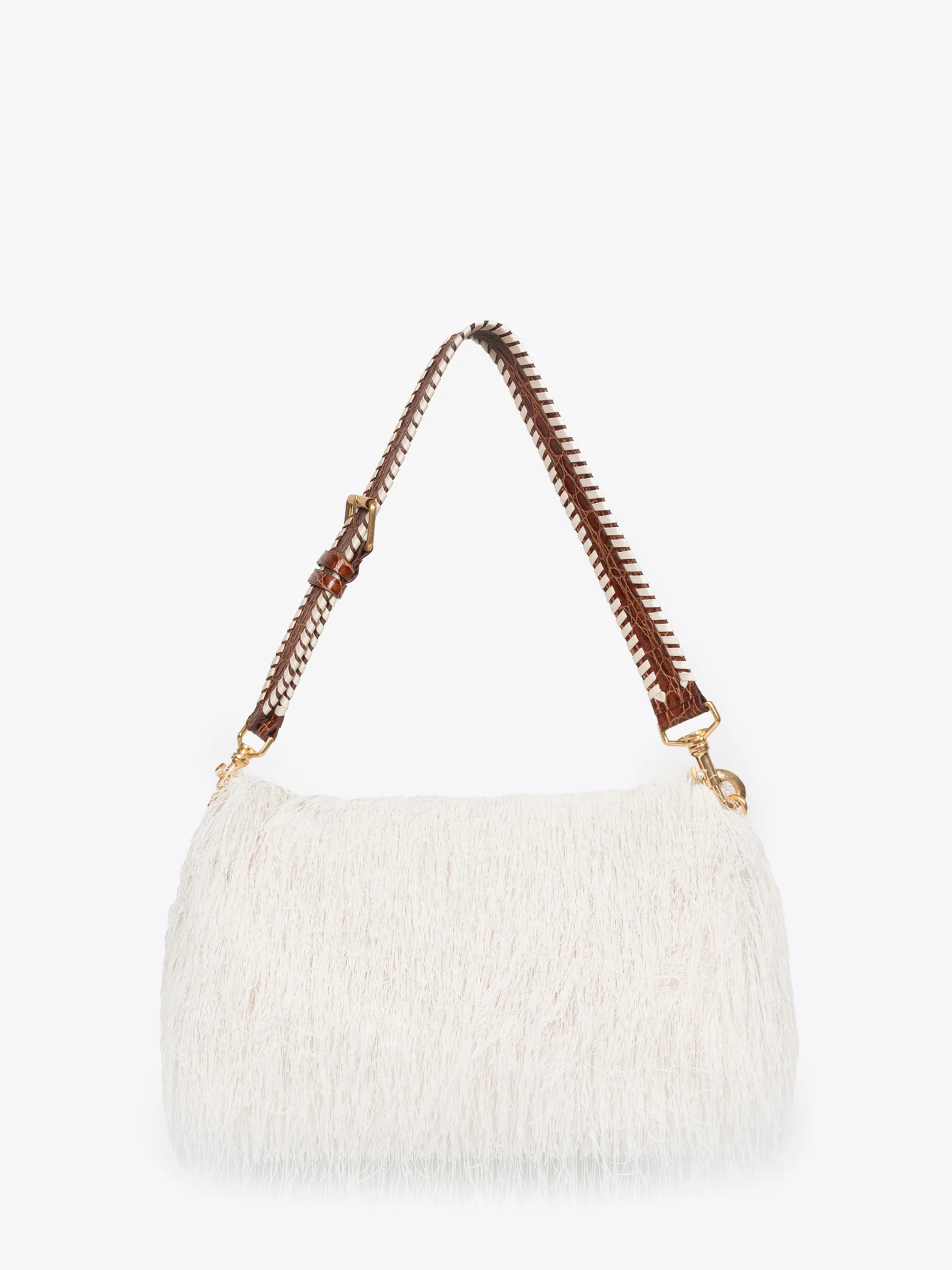 Fringed shoulder bag