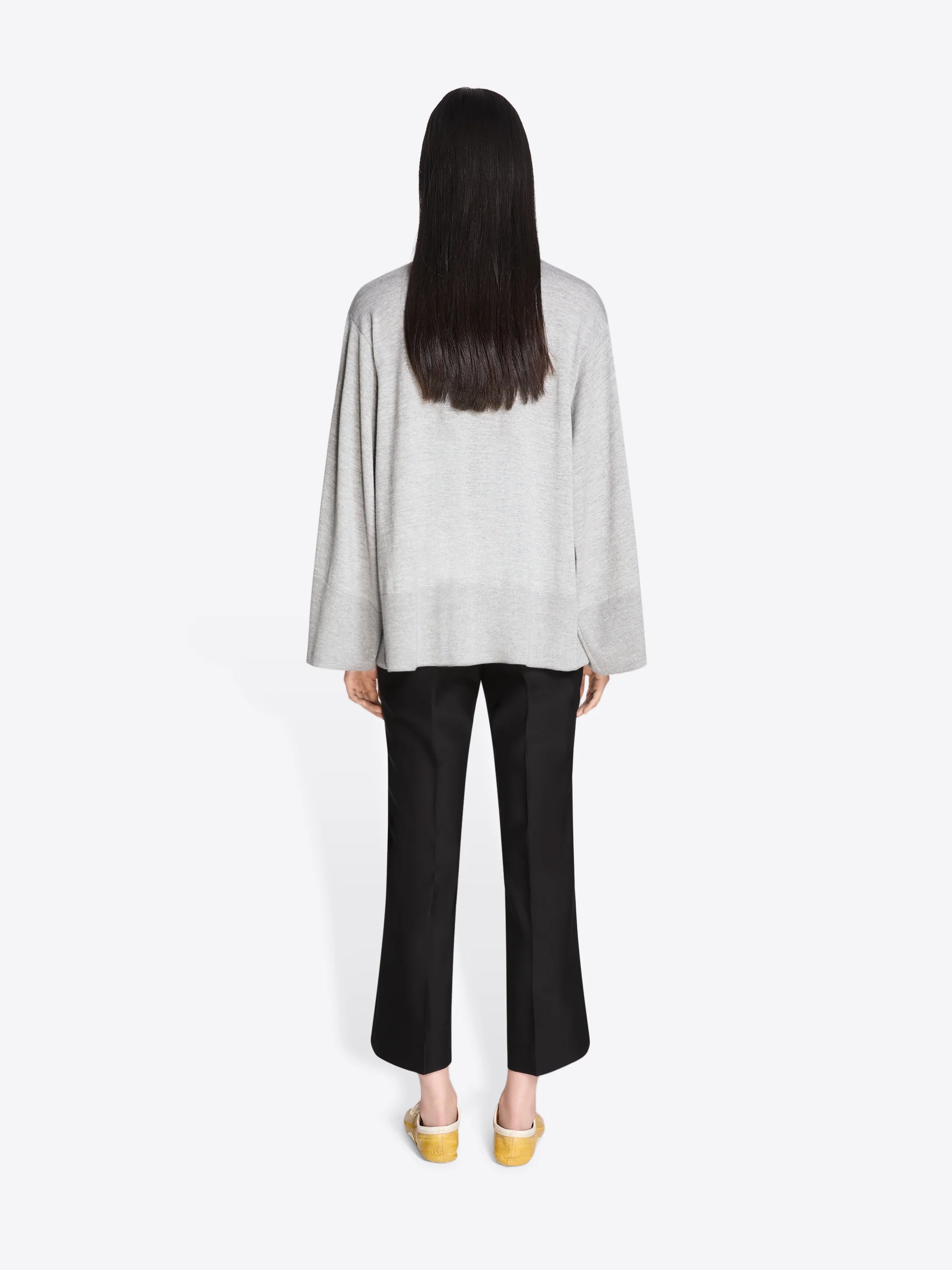 Merino polo sweater