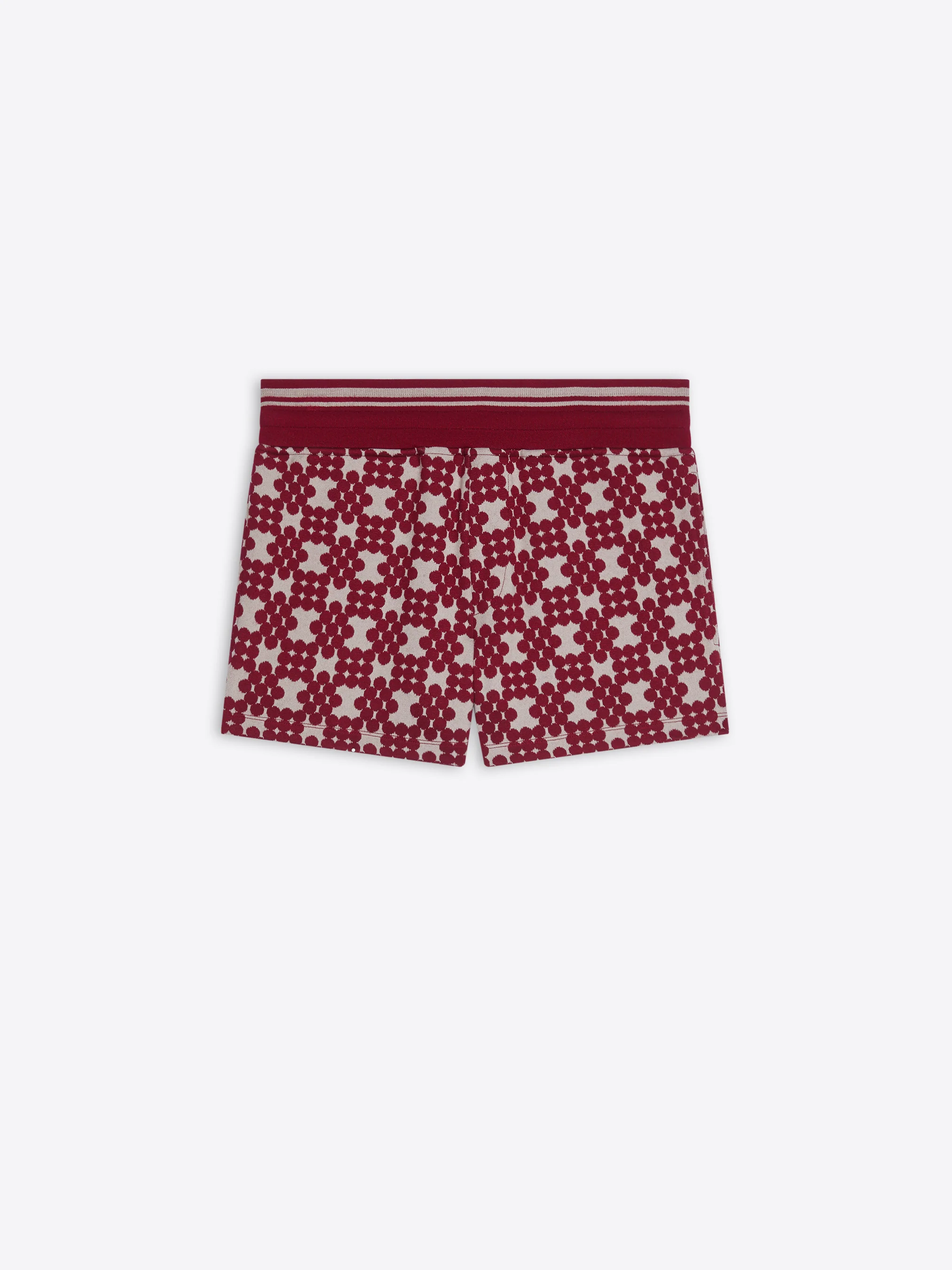 Ribbed jacquard shorts