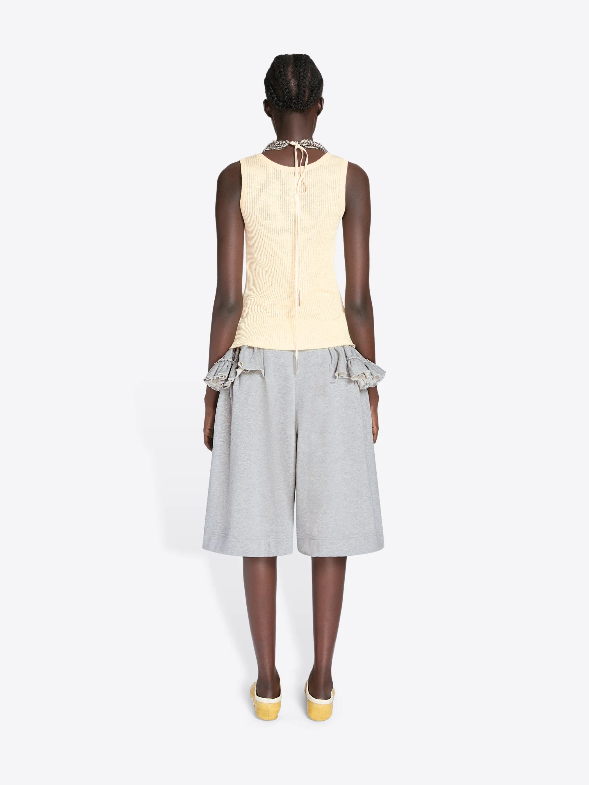 Loose ruffled shorts