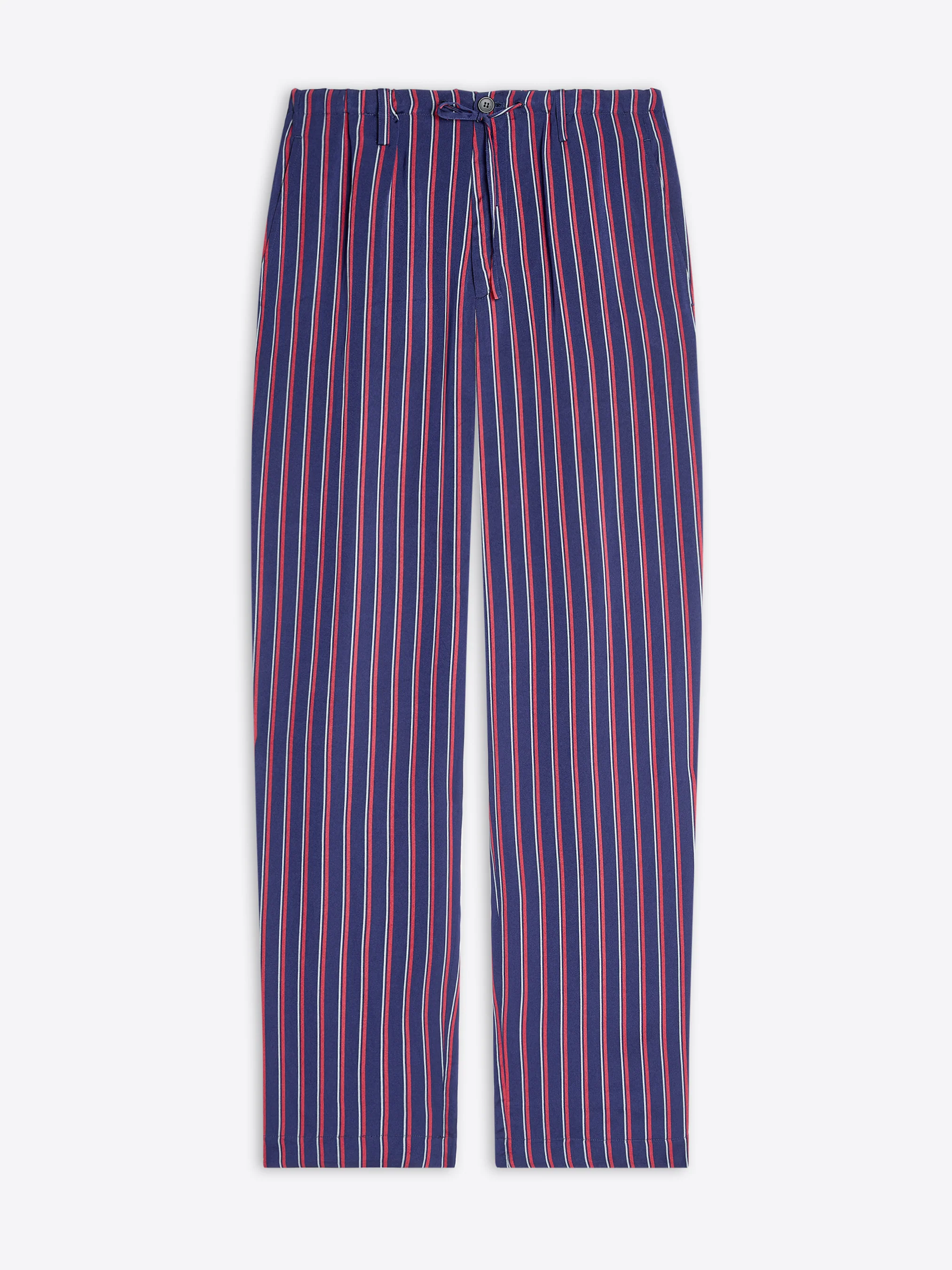 Straight silk velvet pants