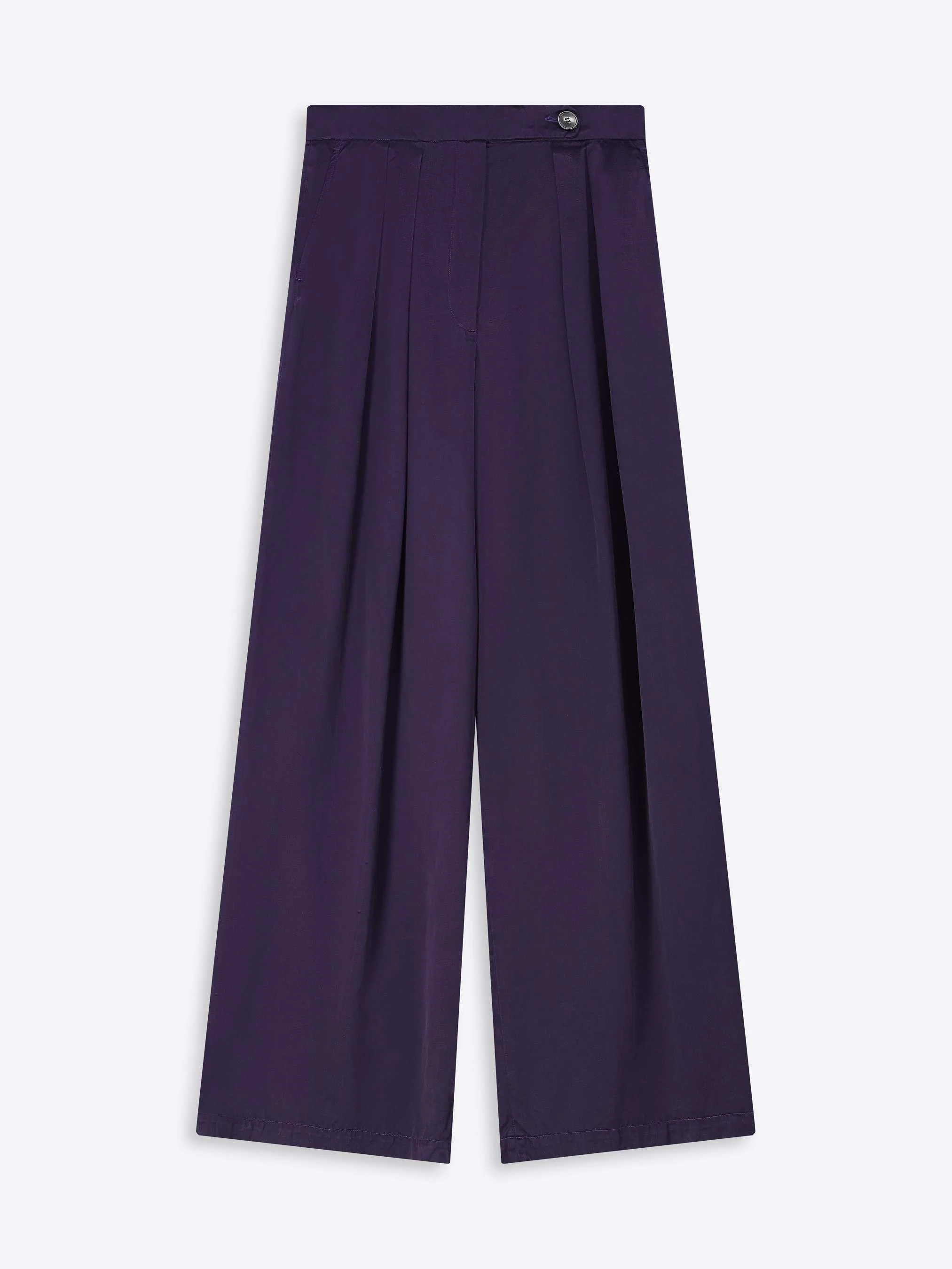 Wide pleated pants