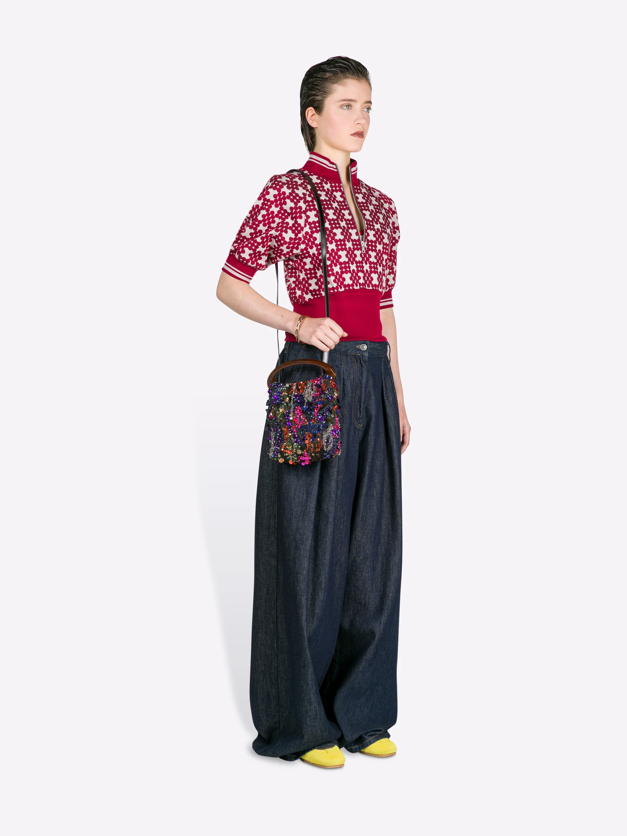 Micro embellished bag