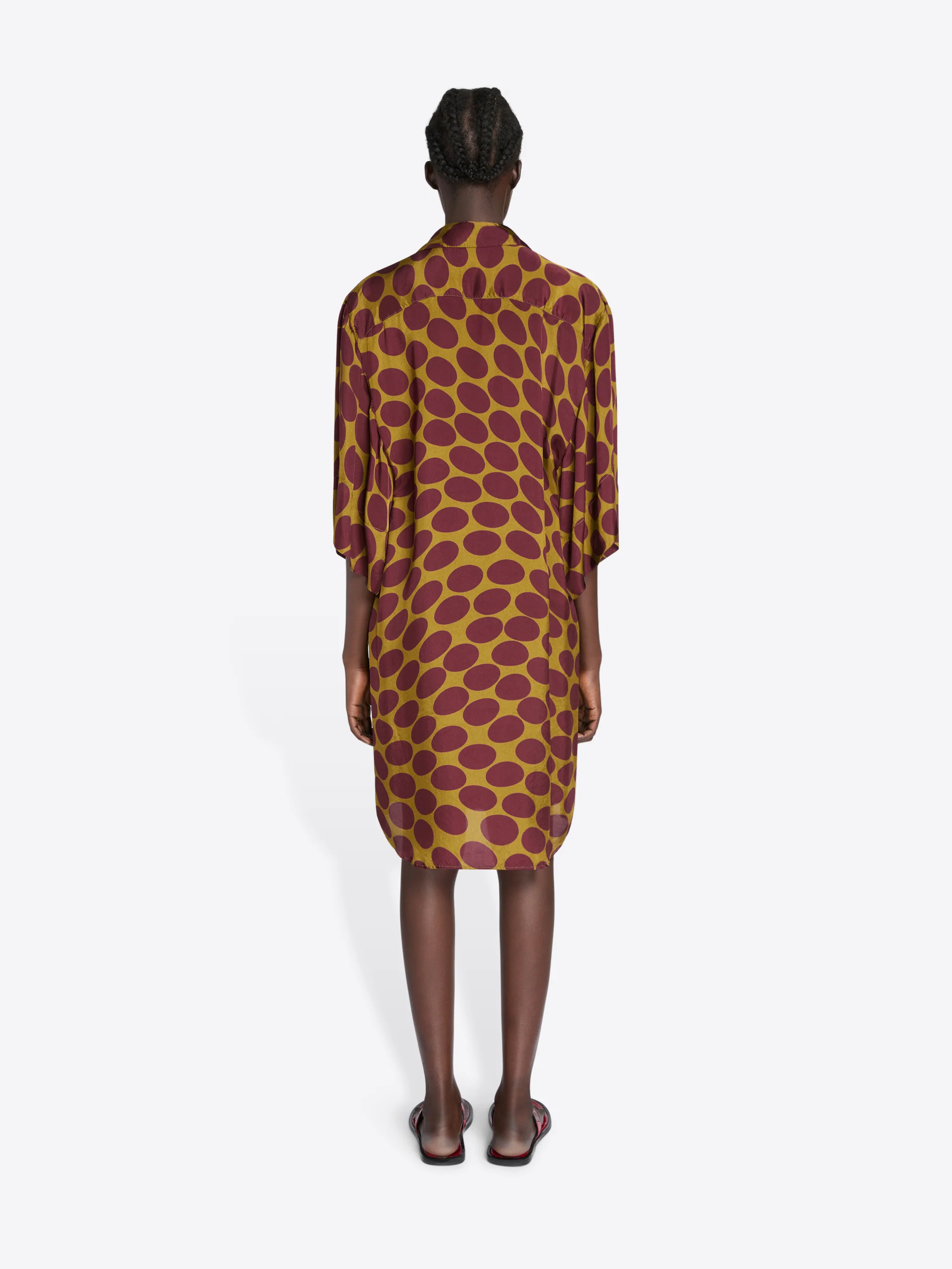 Viscose shirt dress