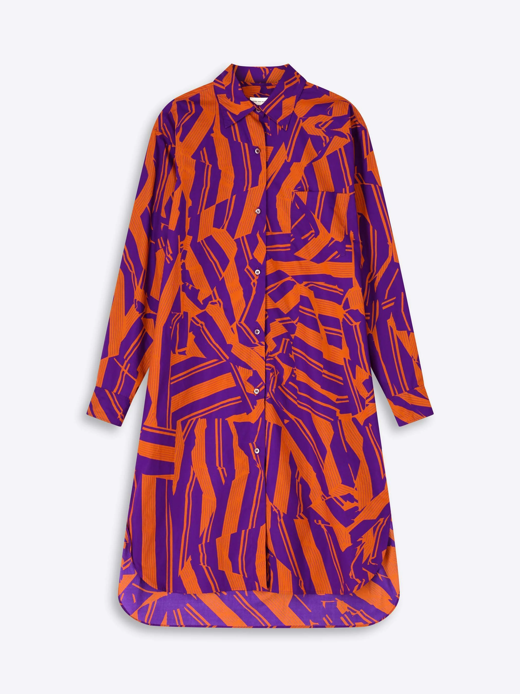 Cotton shirt dress