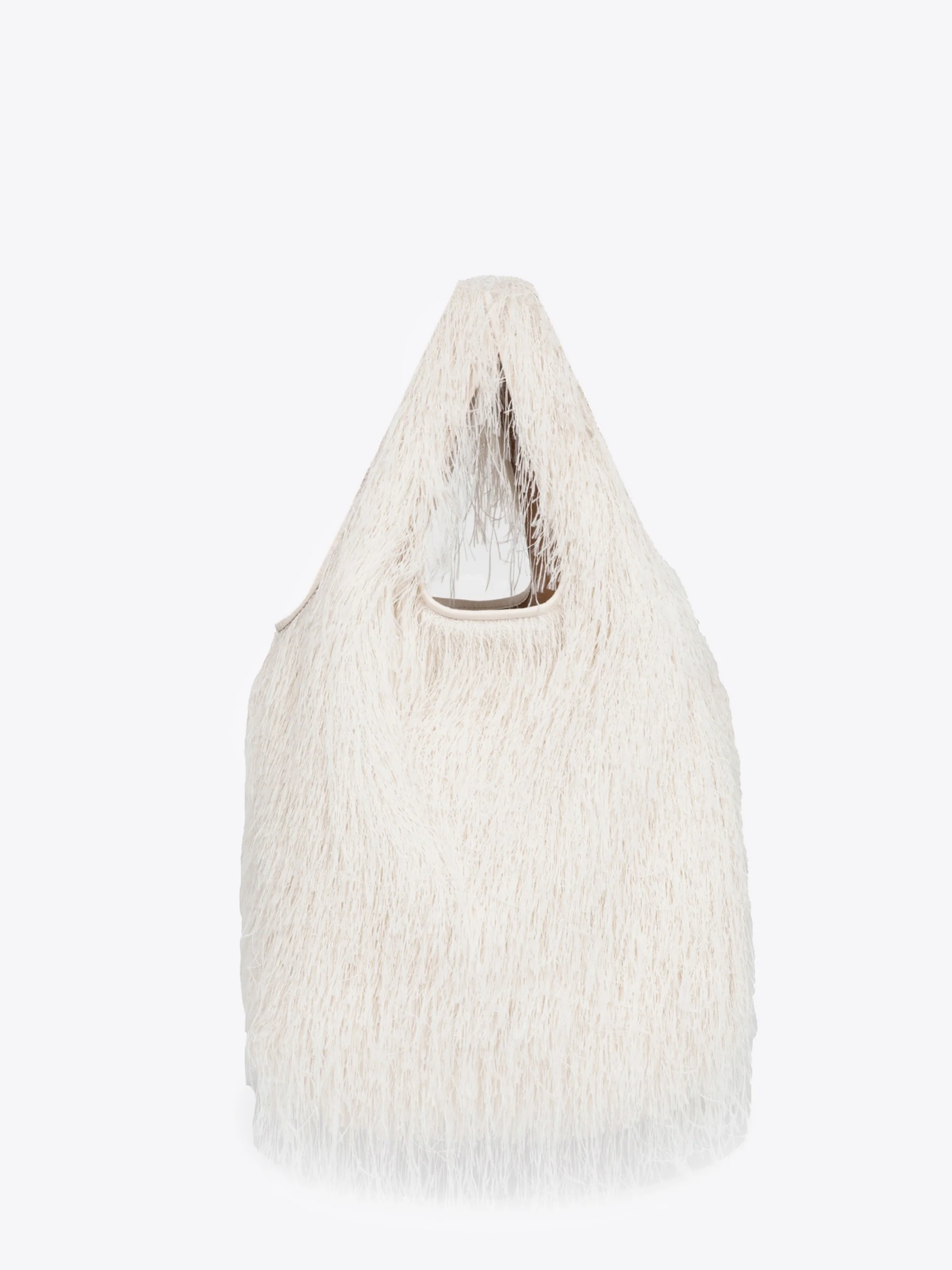 Fringed tote bag