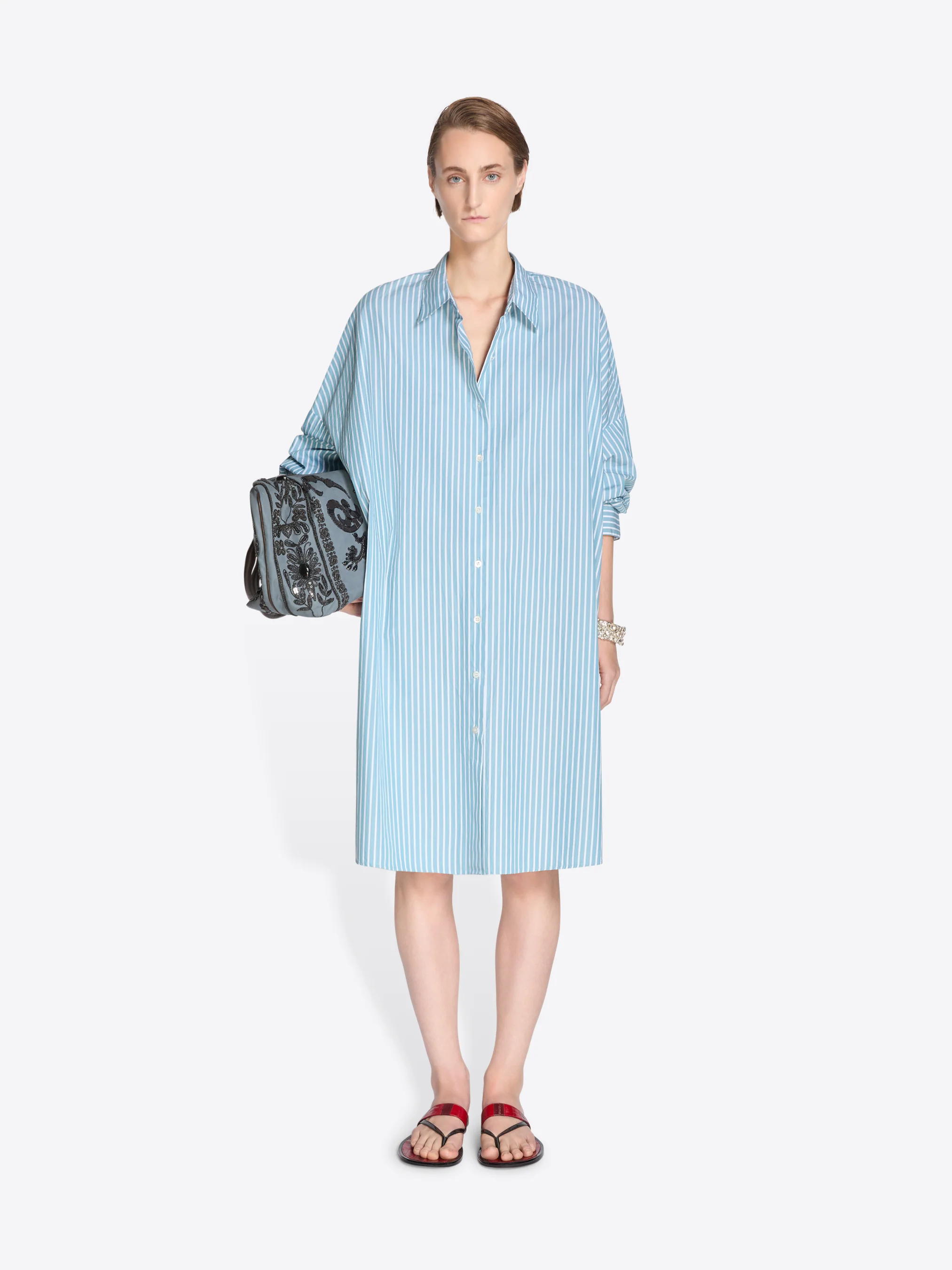 Cotton shirt dress