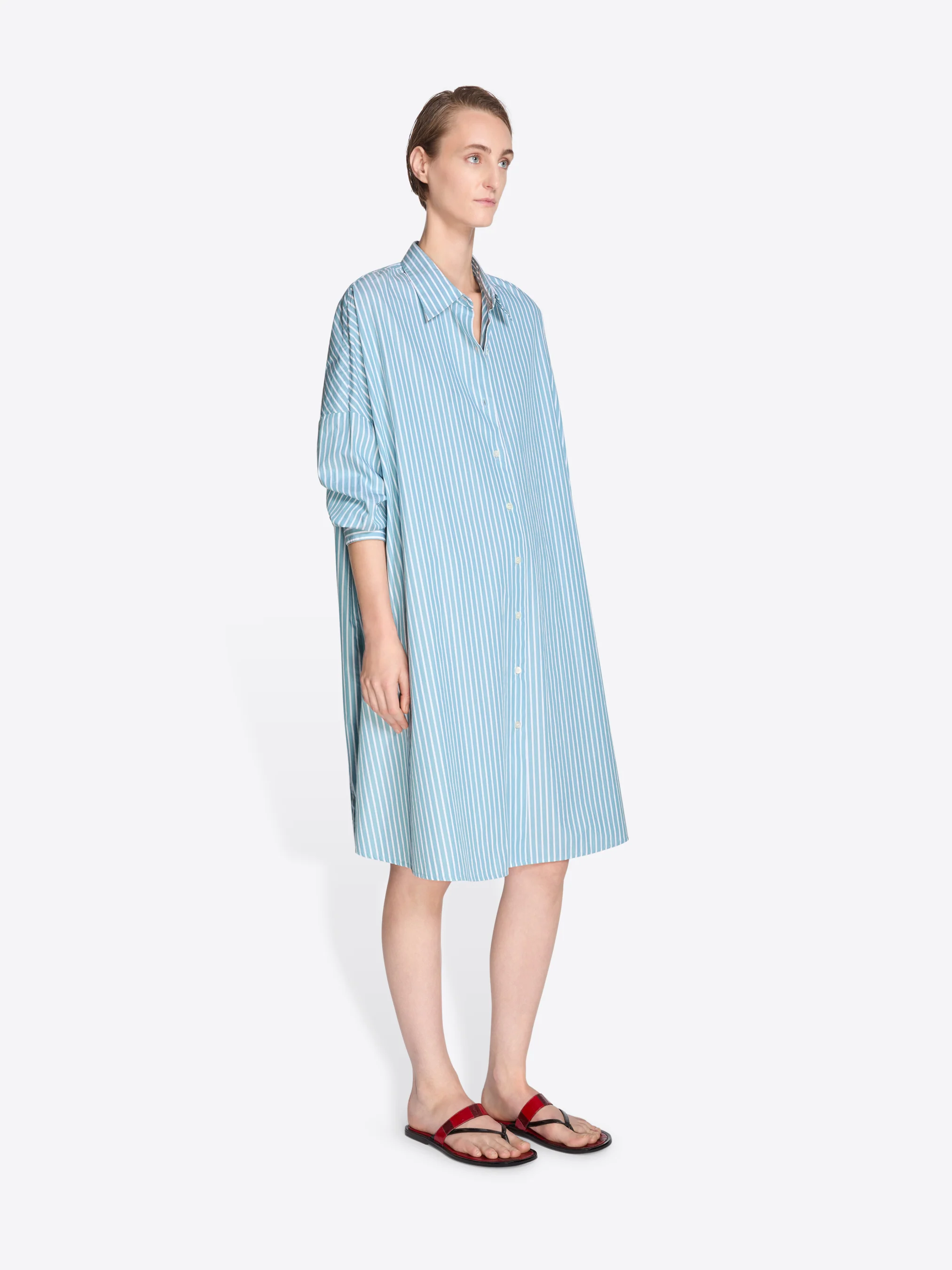 Cotton shirt dress