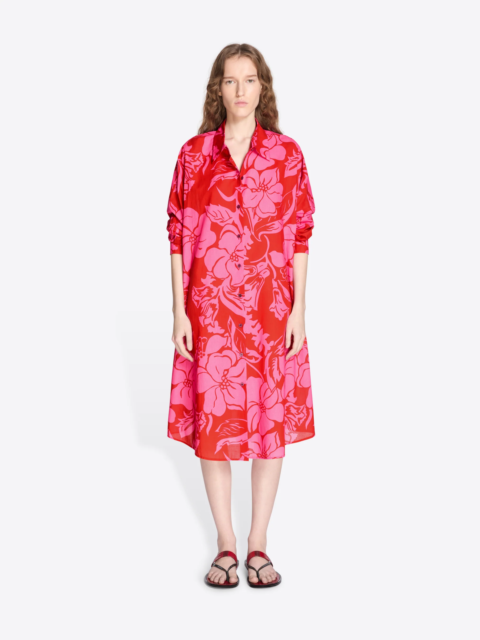 Cotton shirt dress