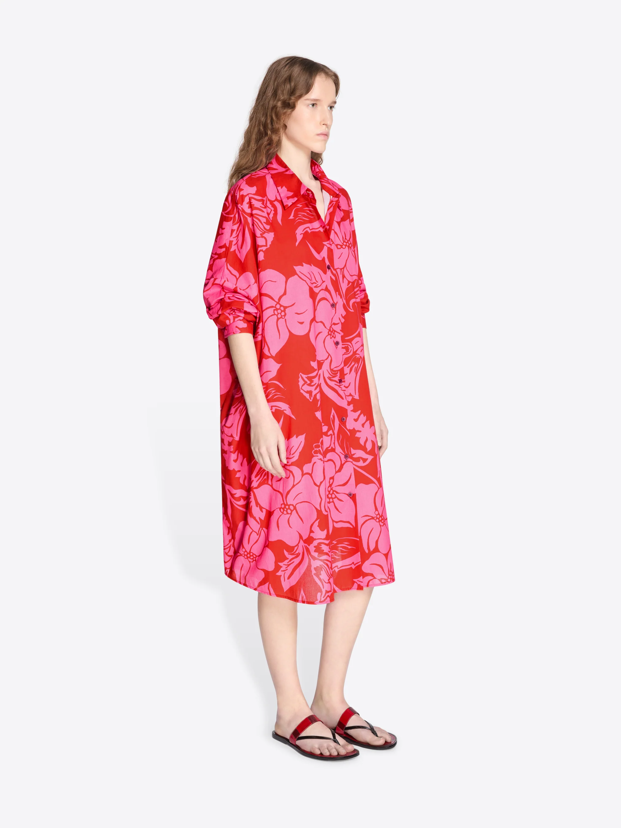 Cotton shirt dress