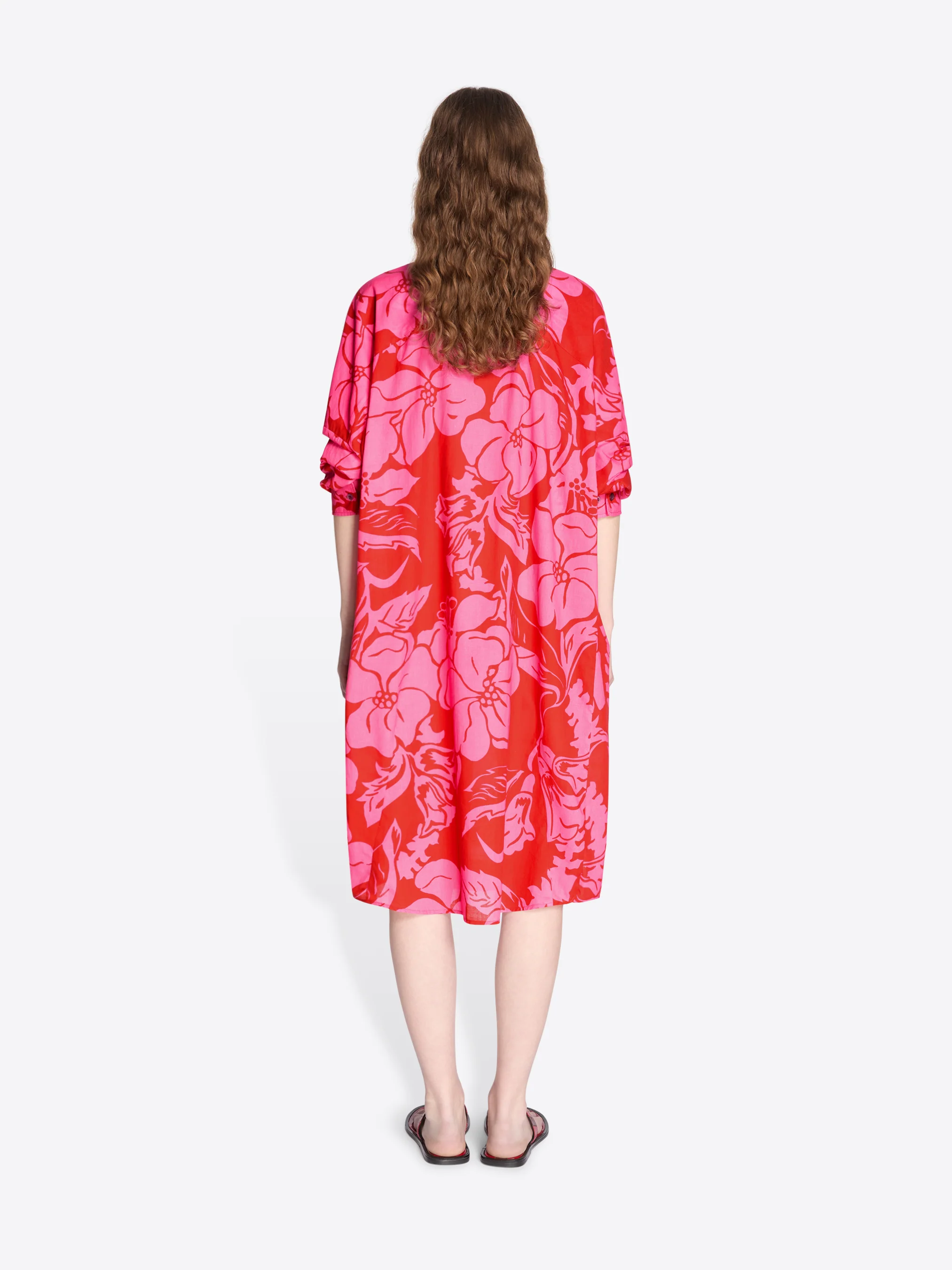 Cotton shirt dress