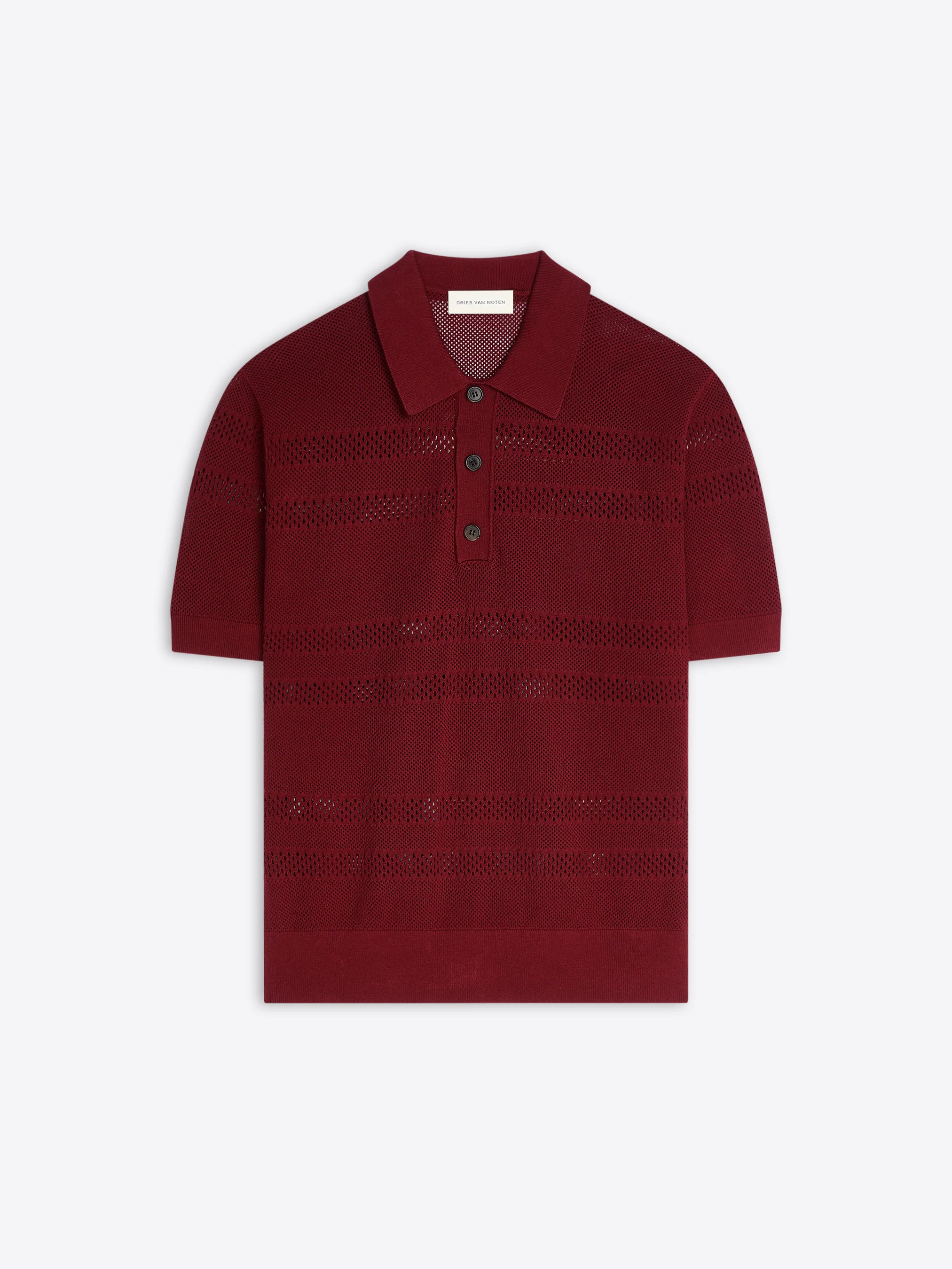 Mesh polo shirt
