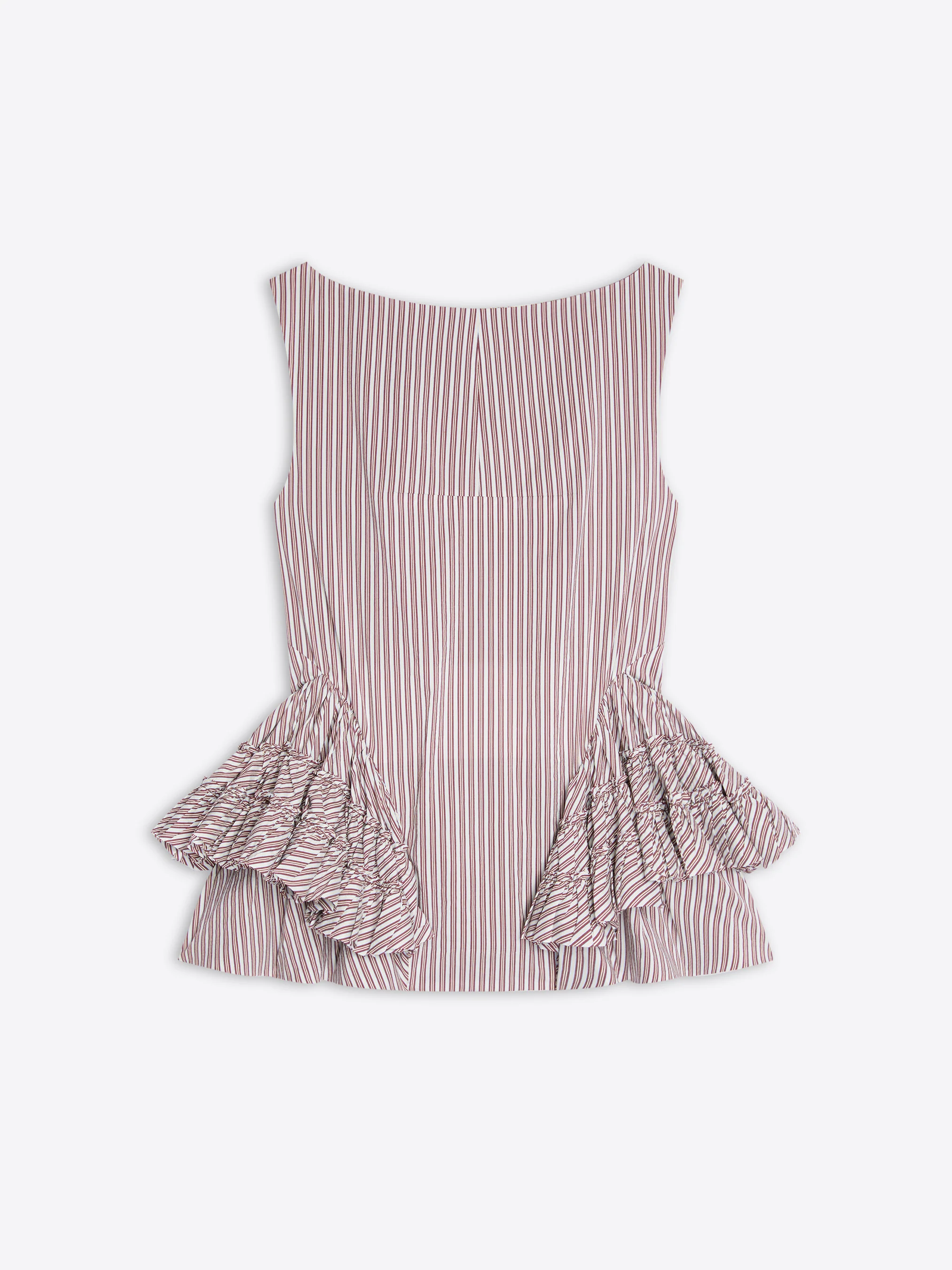 Ruffled peplum top