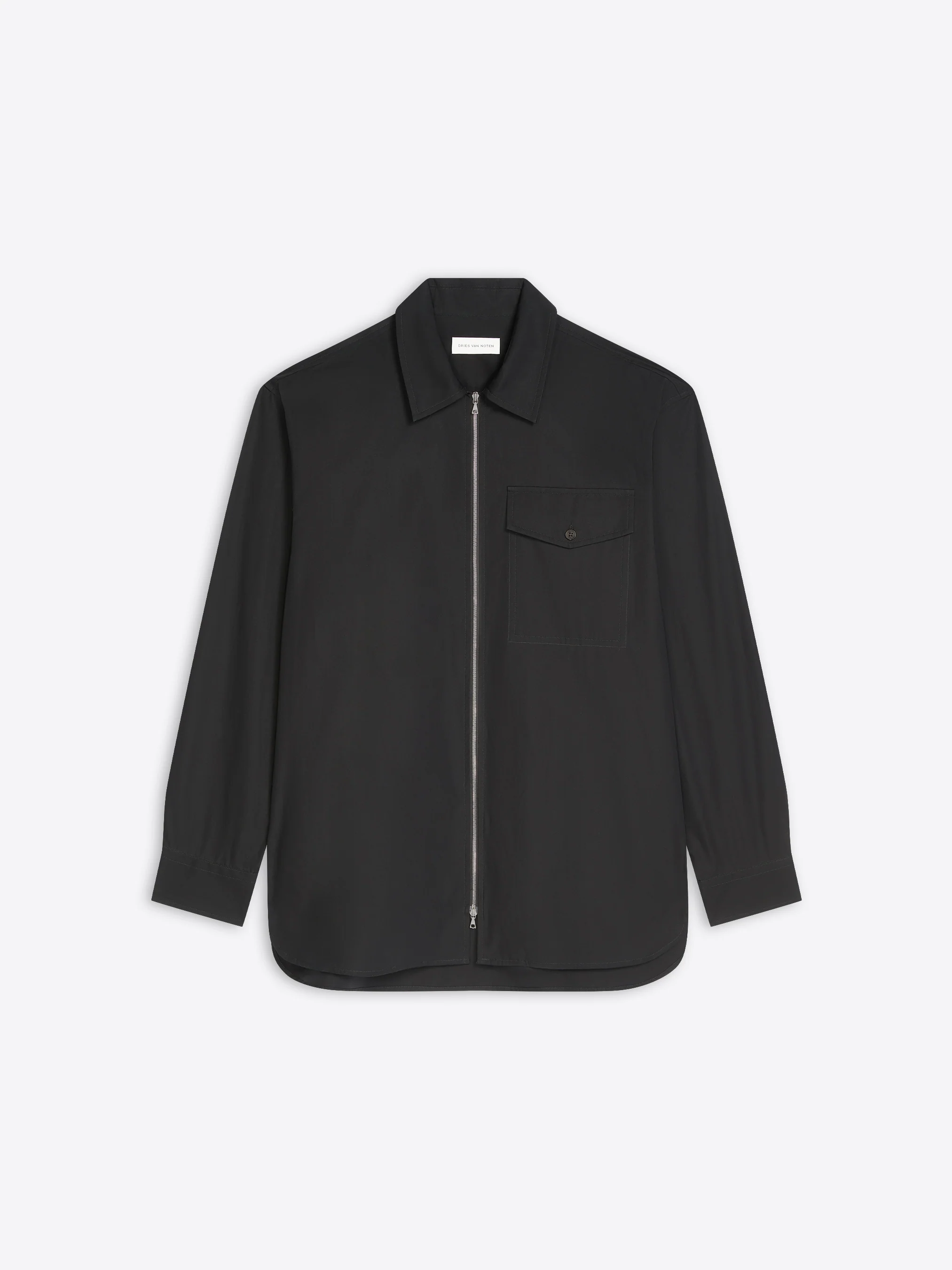 Cotton zipped shirt
