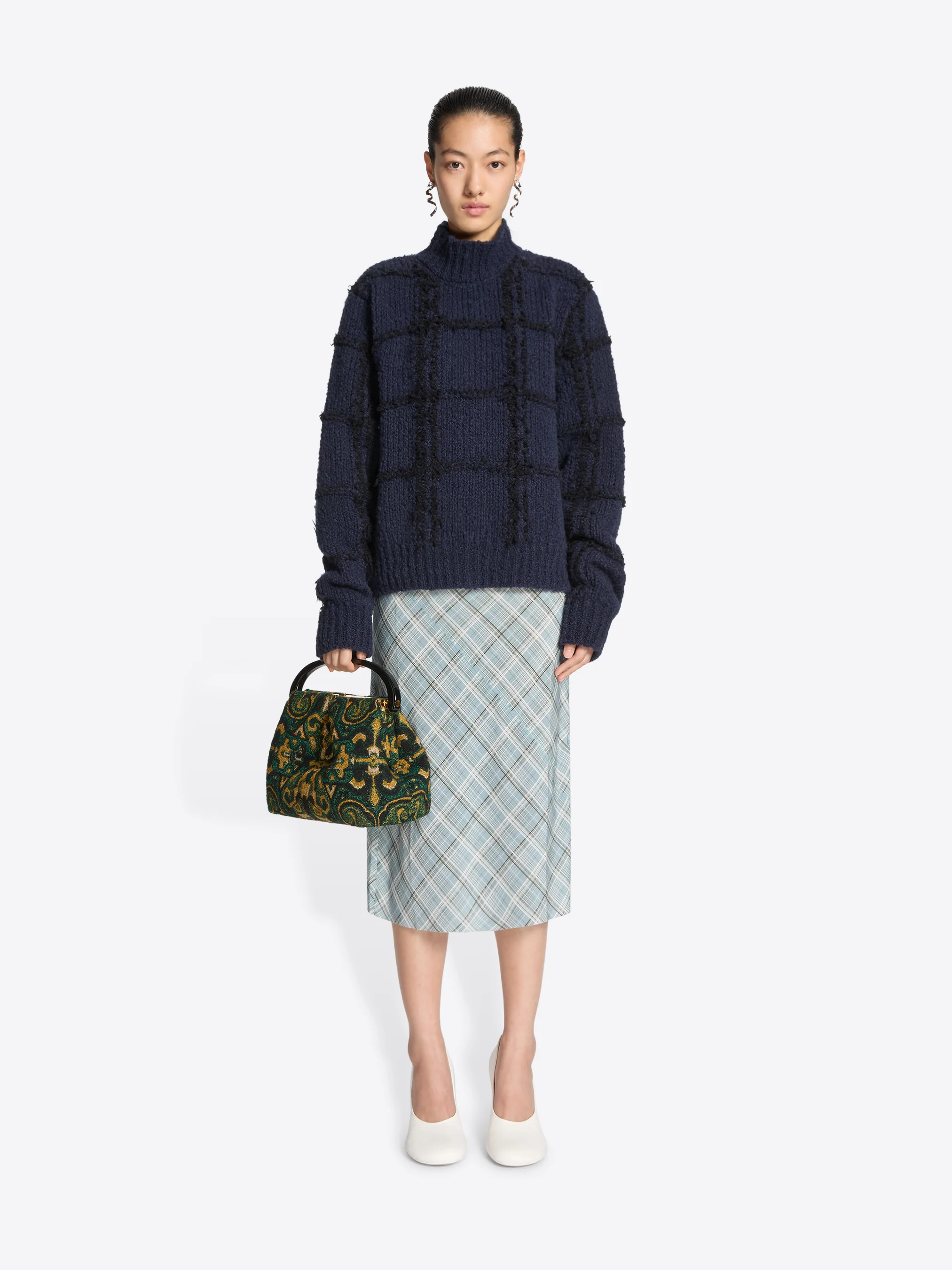Textured wool sweater